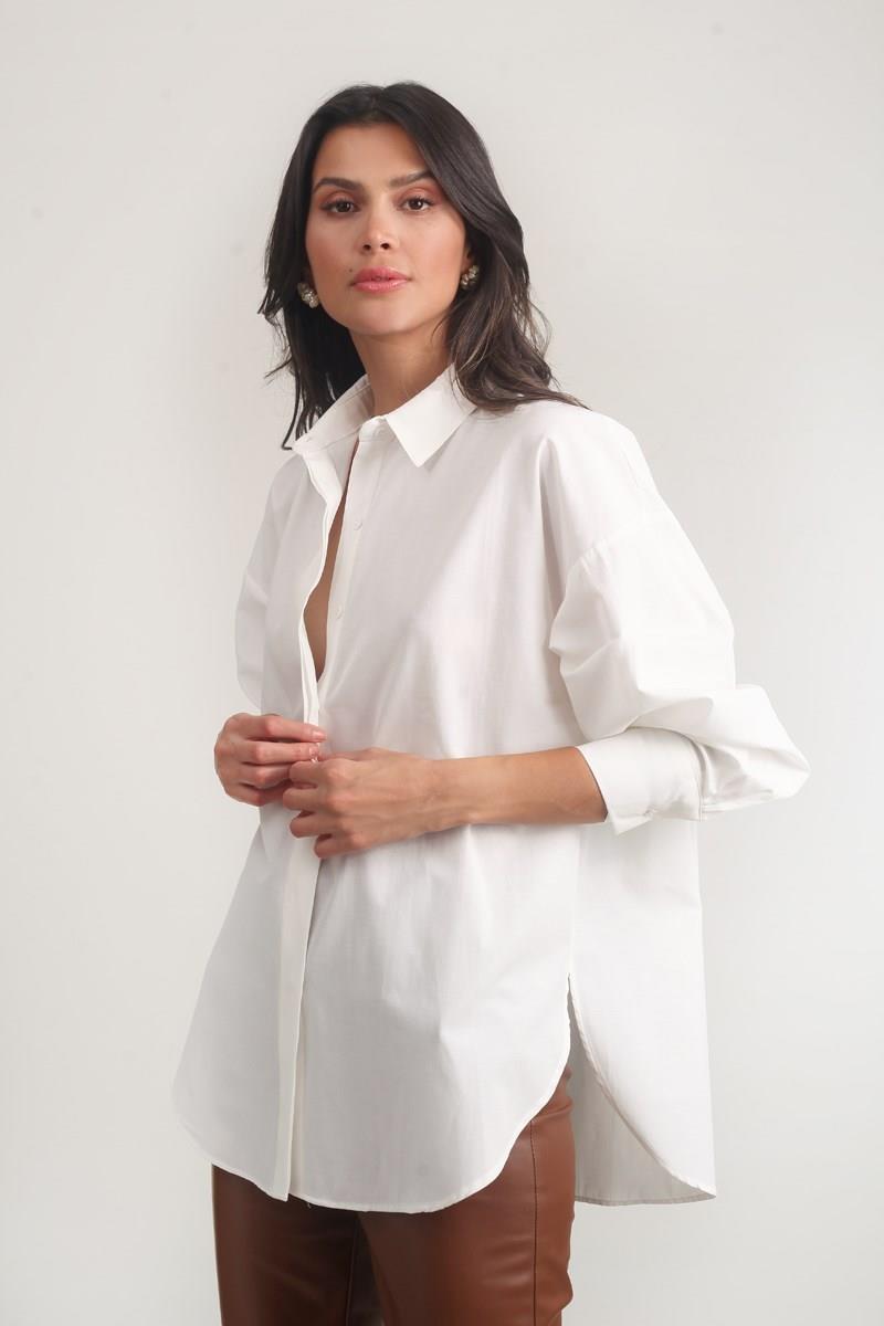 Antonina Oversize Gömlek EKRU
