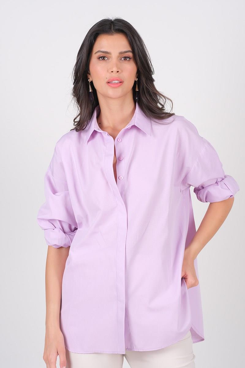 Antonina Oversize Gömlek LİLA