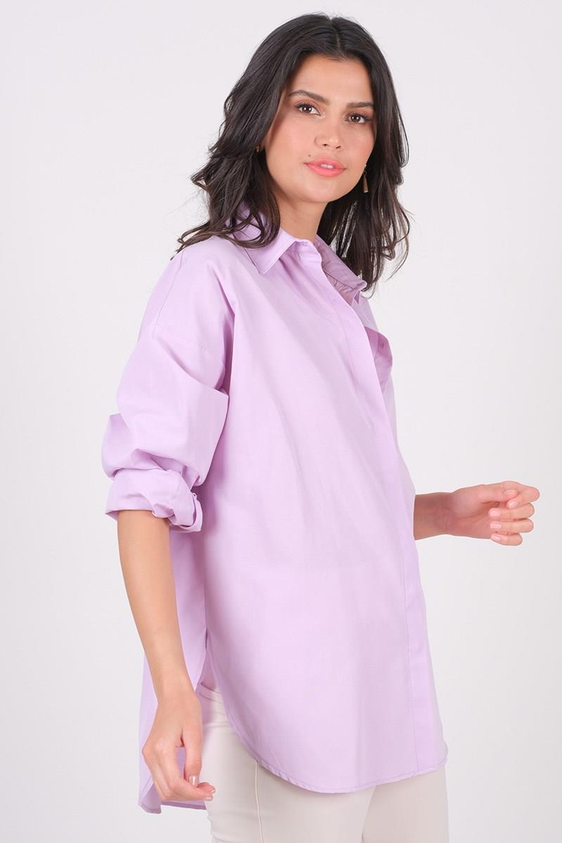 Antonina Oversize Gömlek LİLA