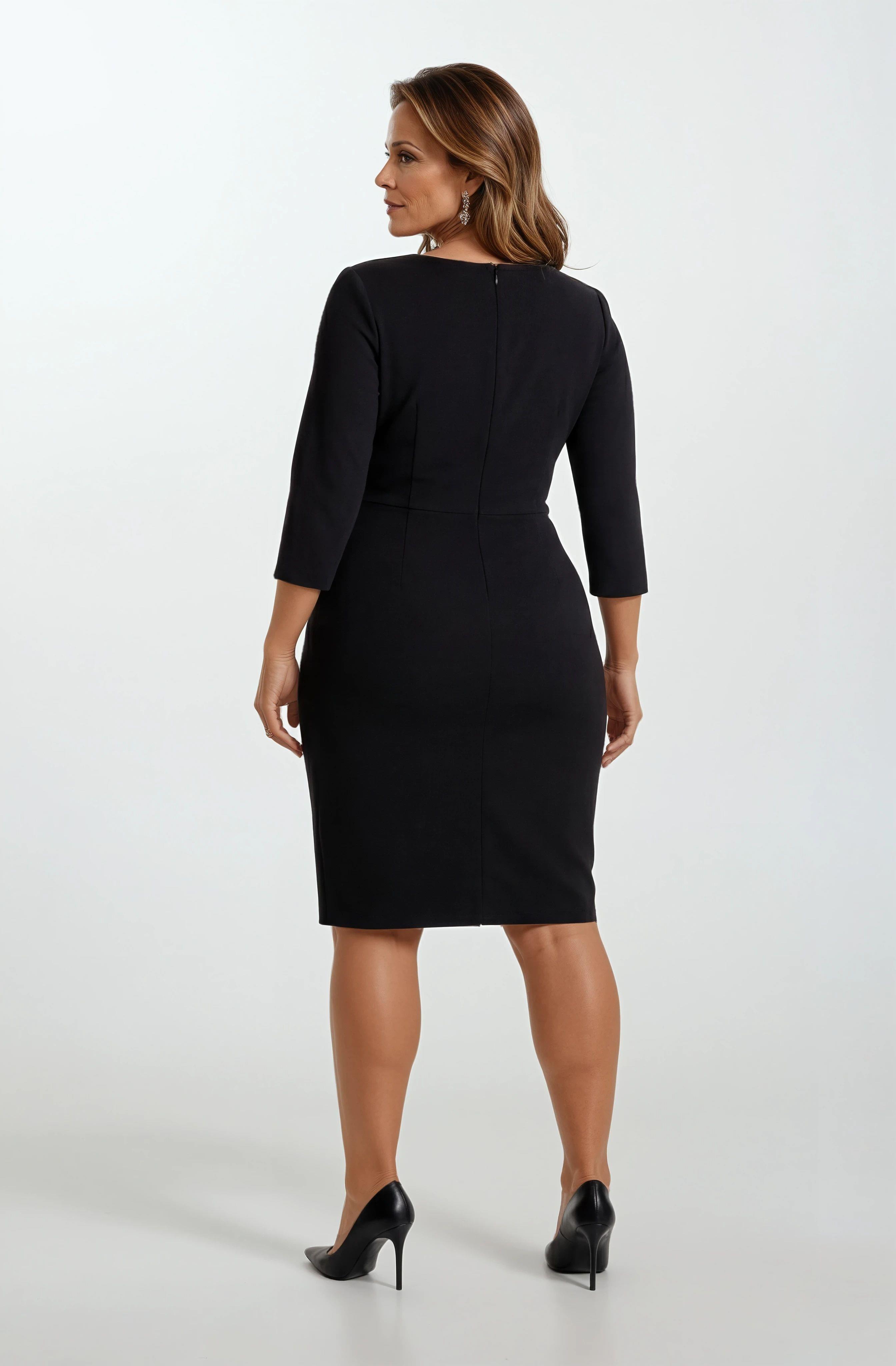 Canales Bel Aksesuar Detaylı Kısa Elbise SİYAH