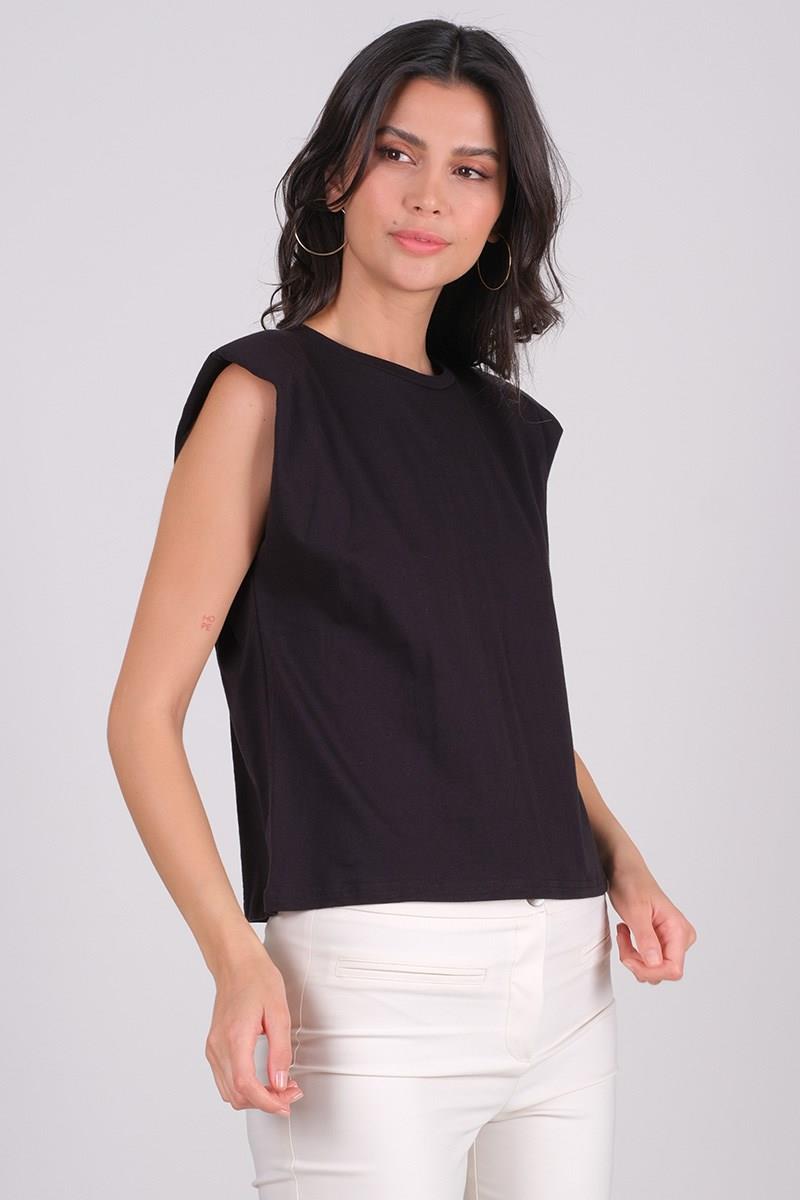 Caprioglio Vatkalı Kolsuz Basic SİYAH