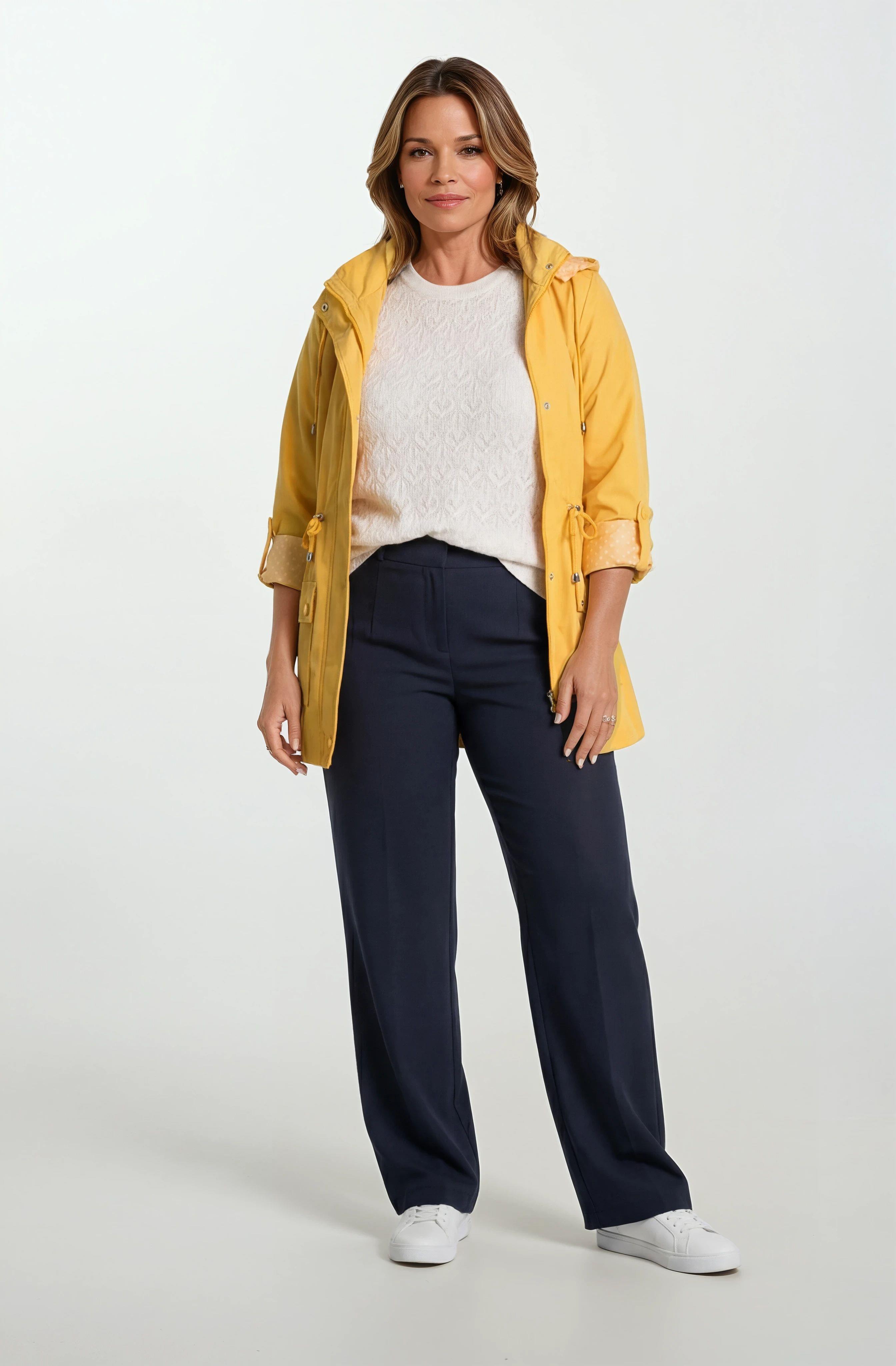 Christensen Kapüşonlu Çıtçıtlı Katlamalı Kol Safari Mont SARI