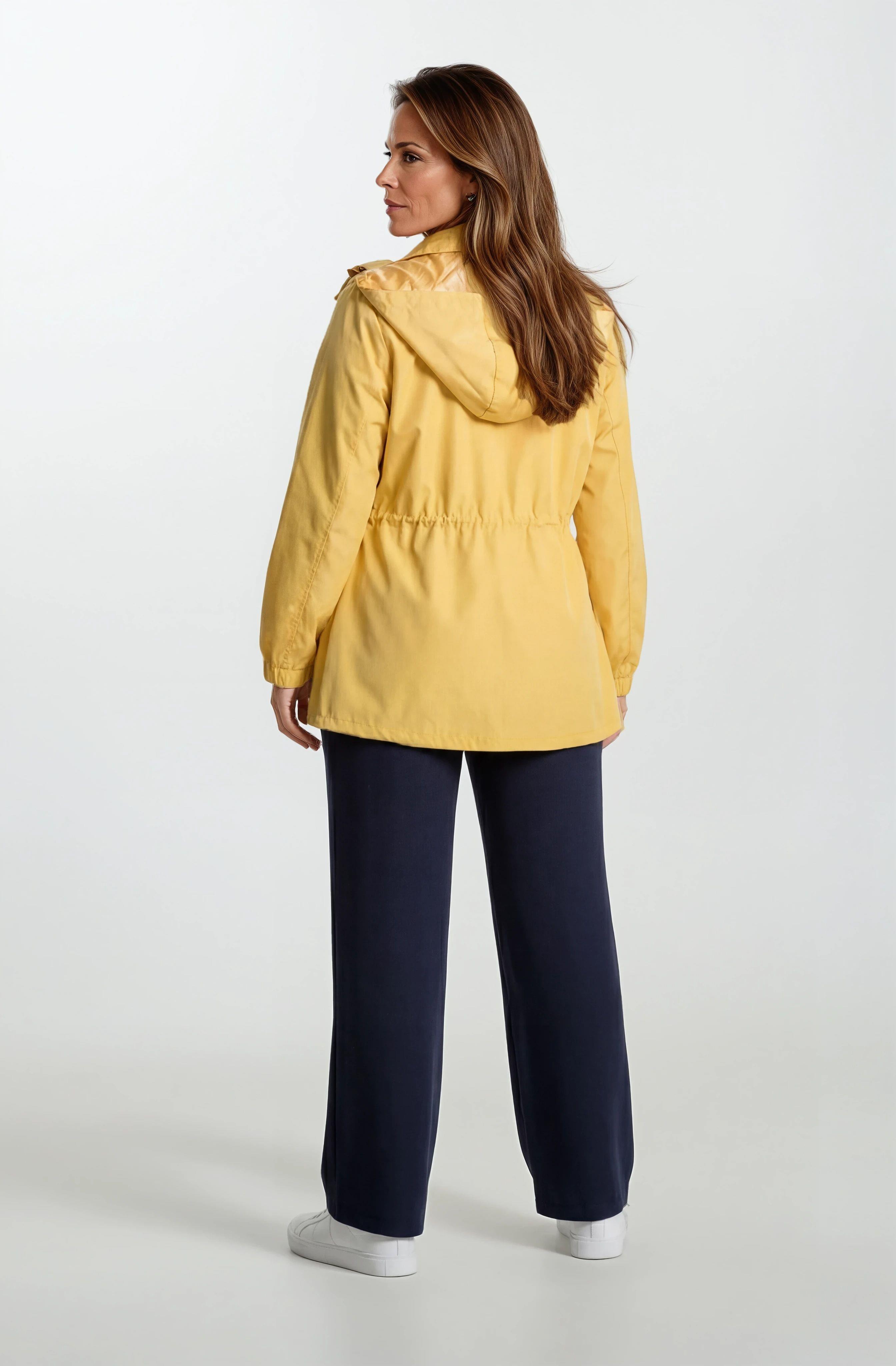 Christensen Kapüşonlu Çıtçıtlı Katlamalı Kol Safari Mont SARI