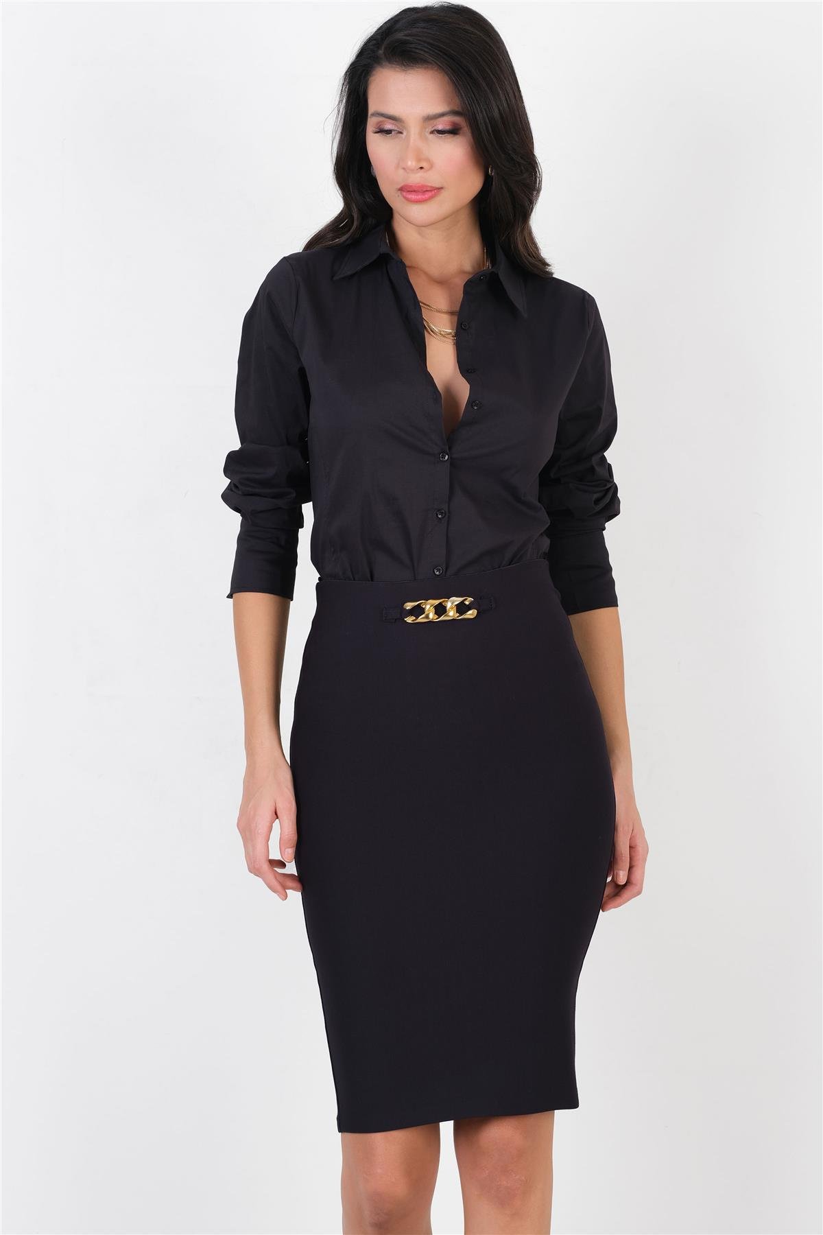 Corona Erkek Yaka Slim Fit Gömlek SİYAH