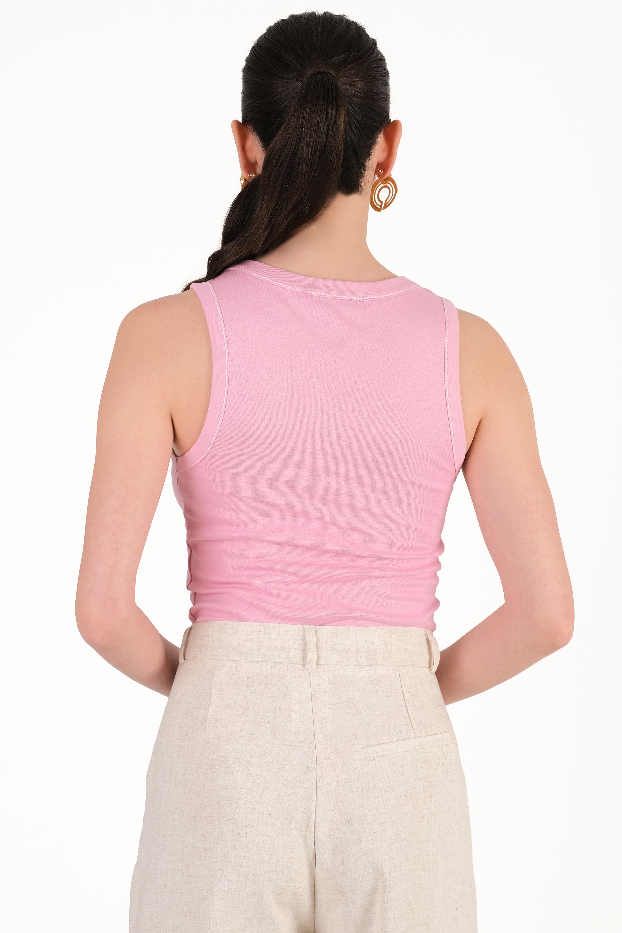 Danny U Uaka Kolsuz Bluz PEMBE