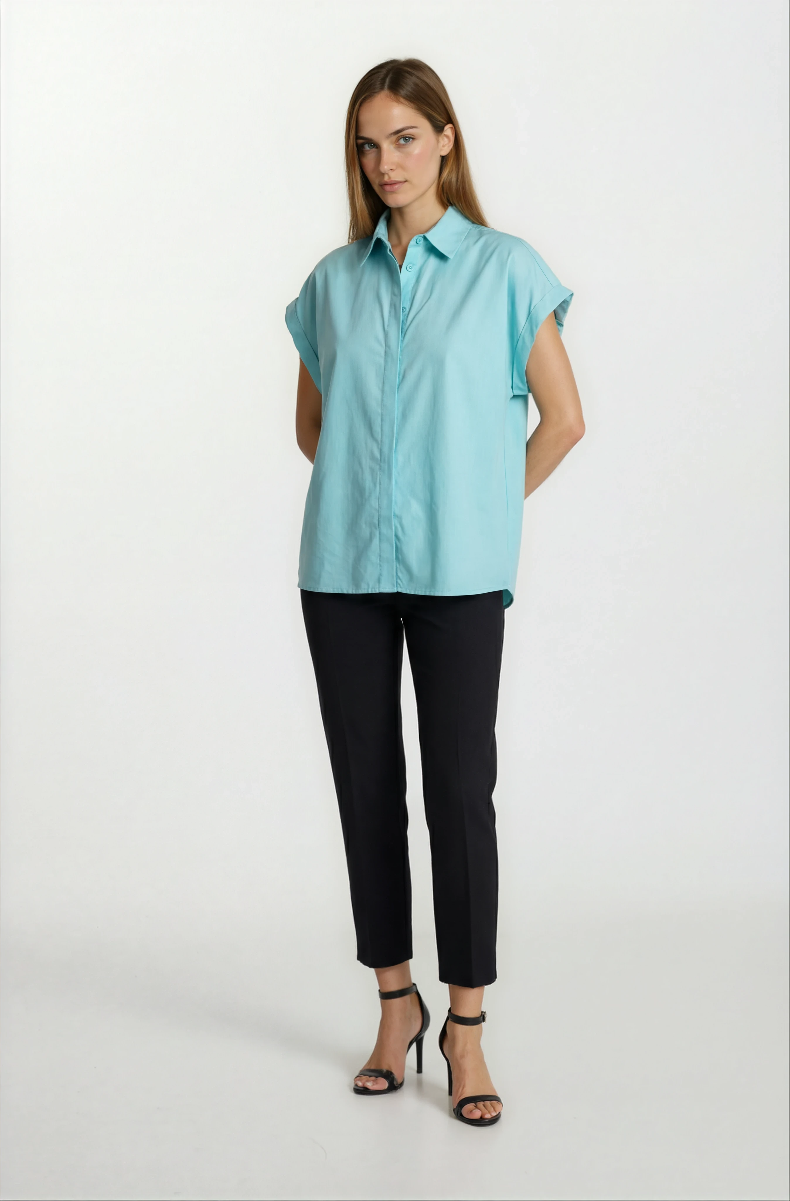 Danta Erkek Duble Kısa Kol Bluz TURKUAZ