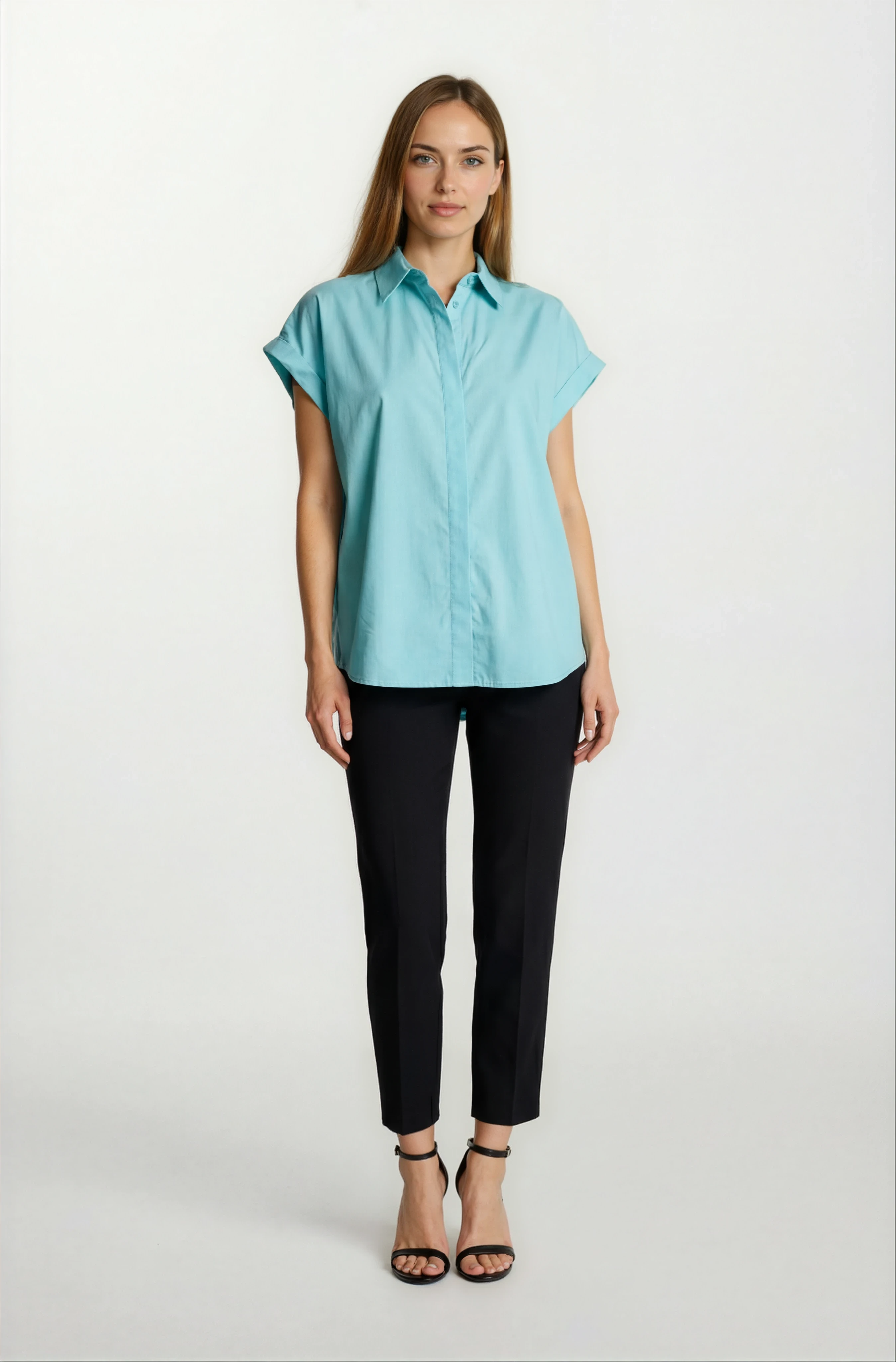 Danta Erkek Duble Kısa Kol Bluz TURKUAZ