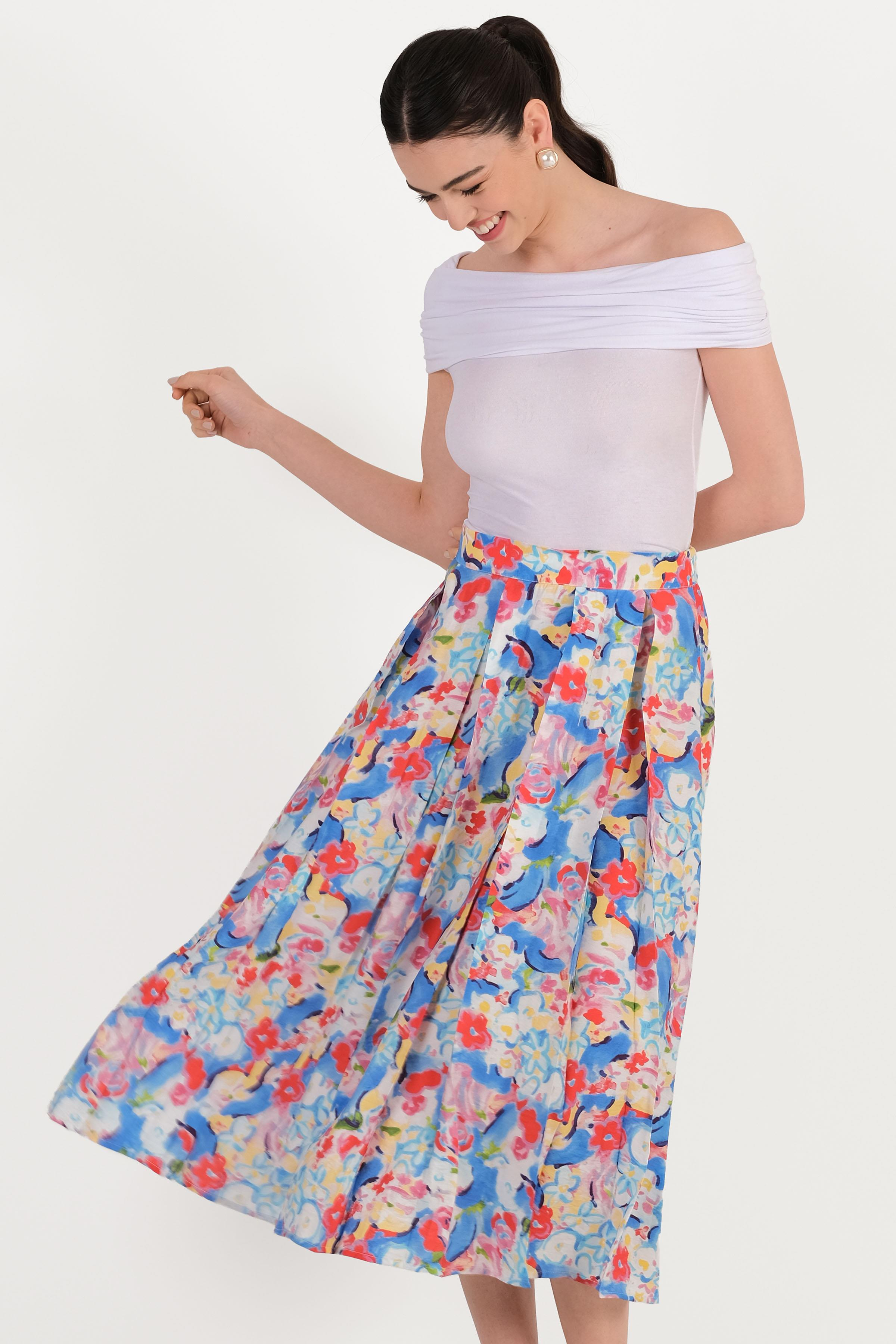 Decenzio Kayık Yaka Omuz Açık Bluz BEYAZ