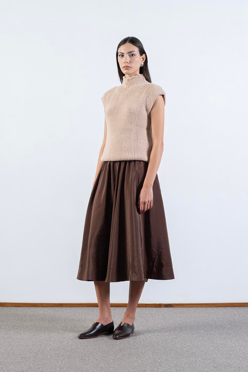 Dimitrio Dik Yaka Kolsuz Triko PUDRA