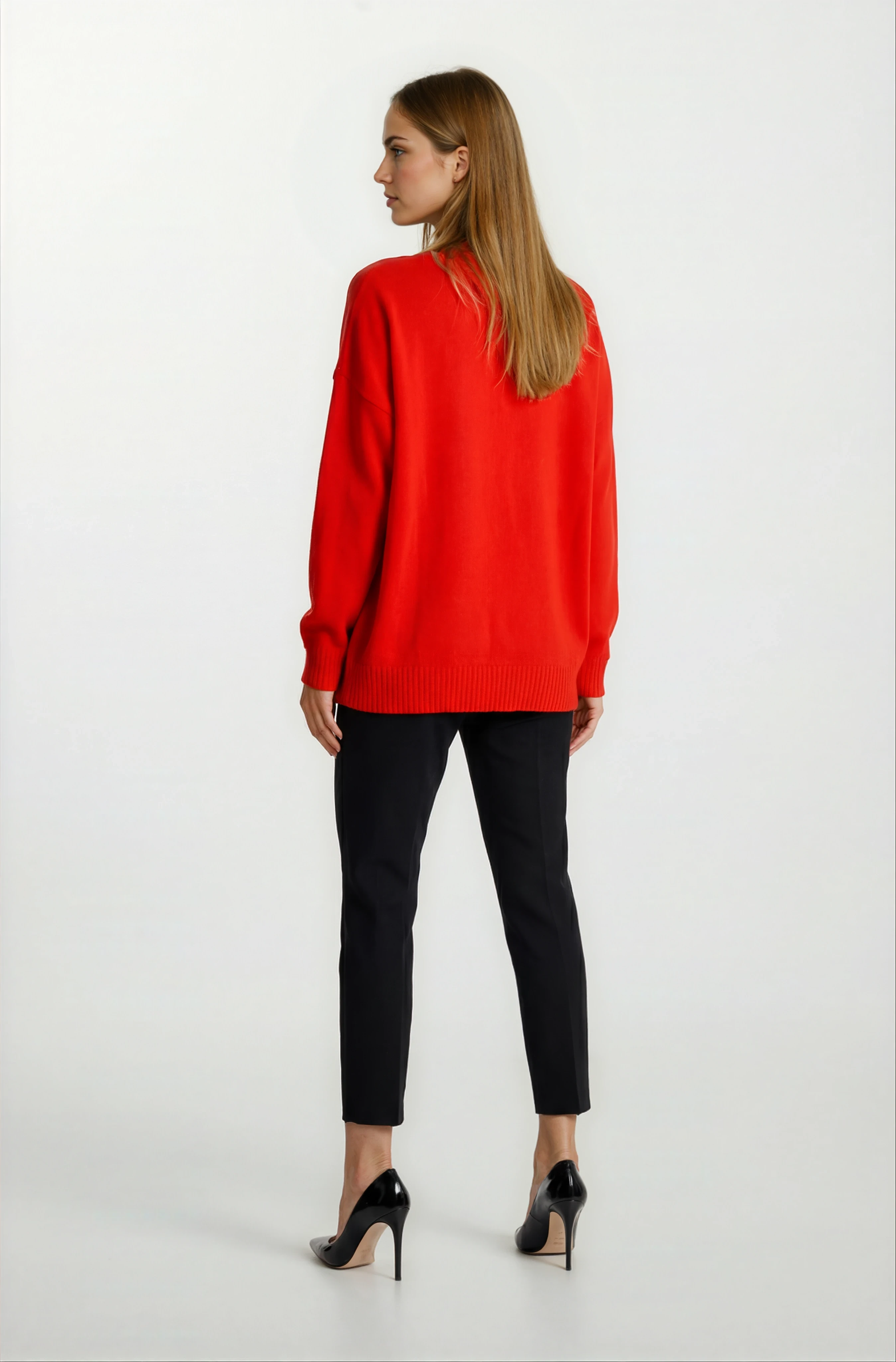 Dolorataı V Yaka Triko MERCAN