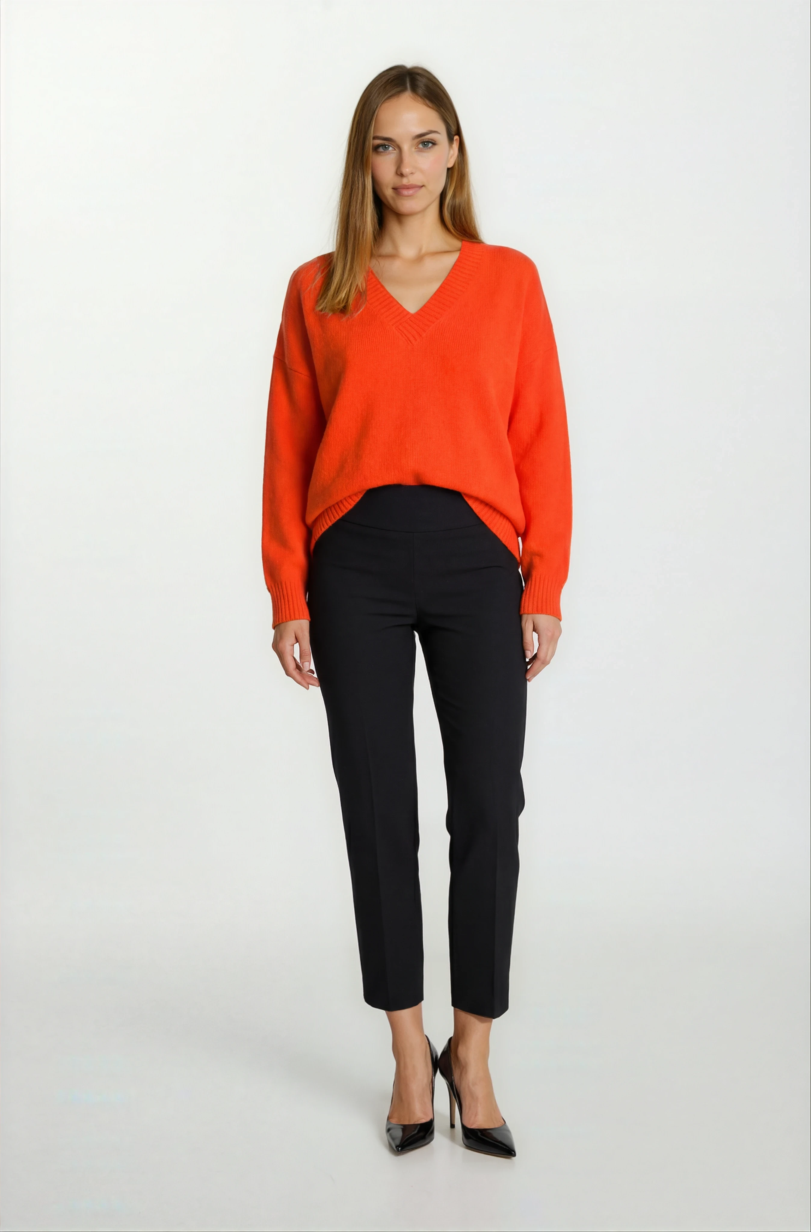 Dolorataı V Yaka Triko MERCAN