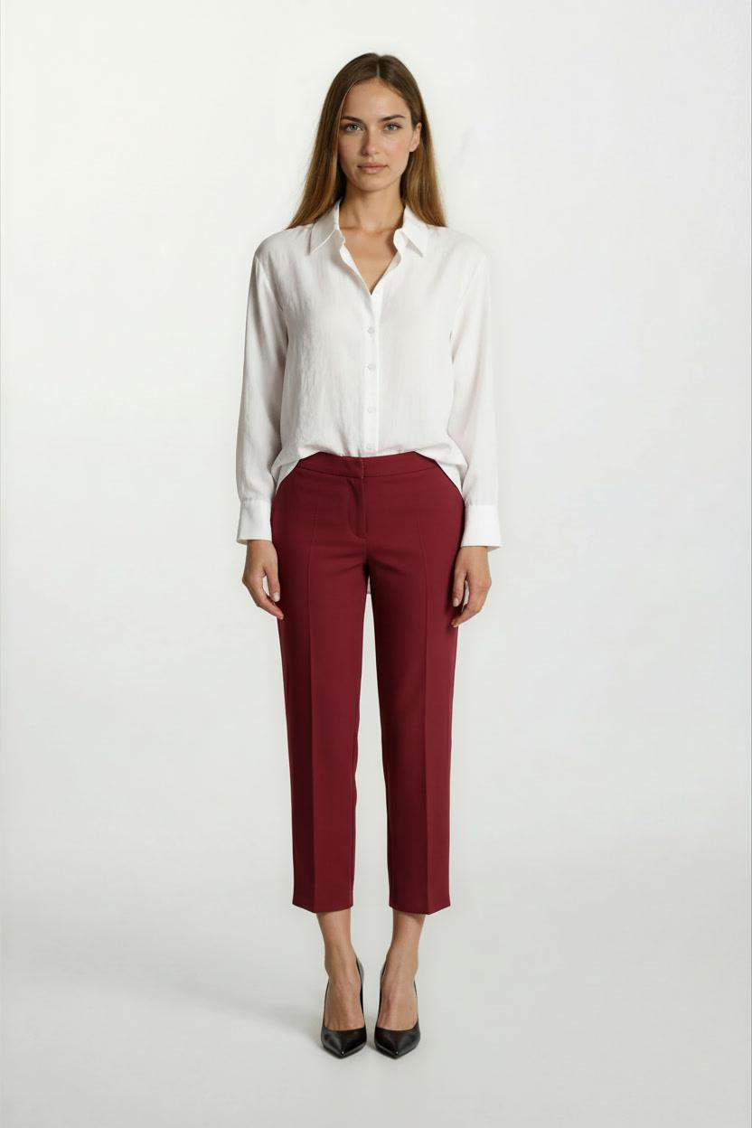 Doroteo Klasik Yaka Uzun Kol Gömlek EKRU