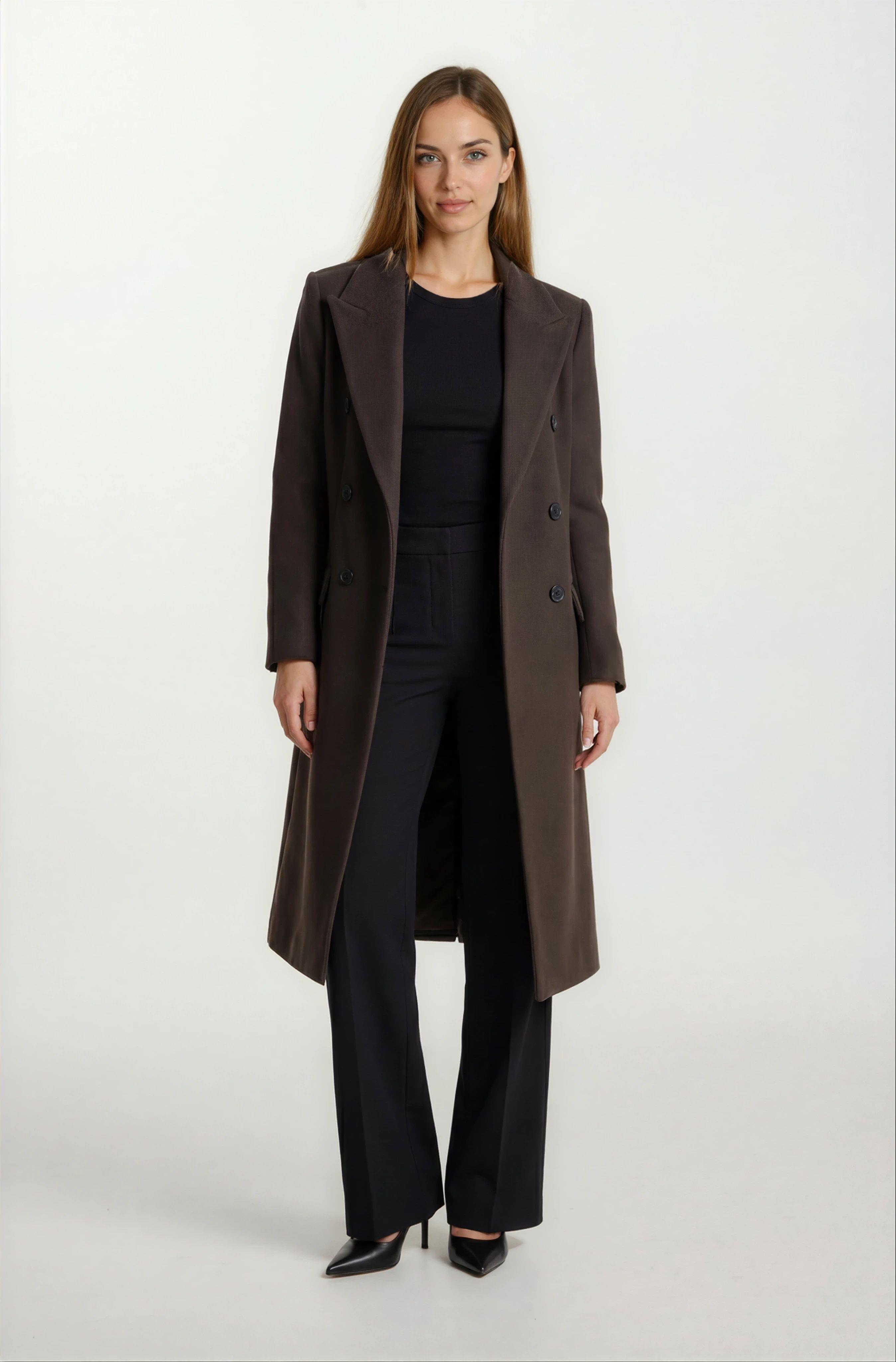 Duong Mono Yaka Kruvaze Kaban KAHVE