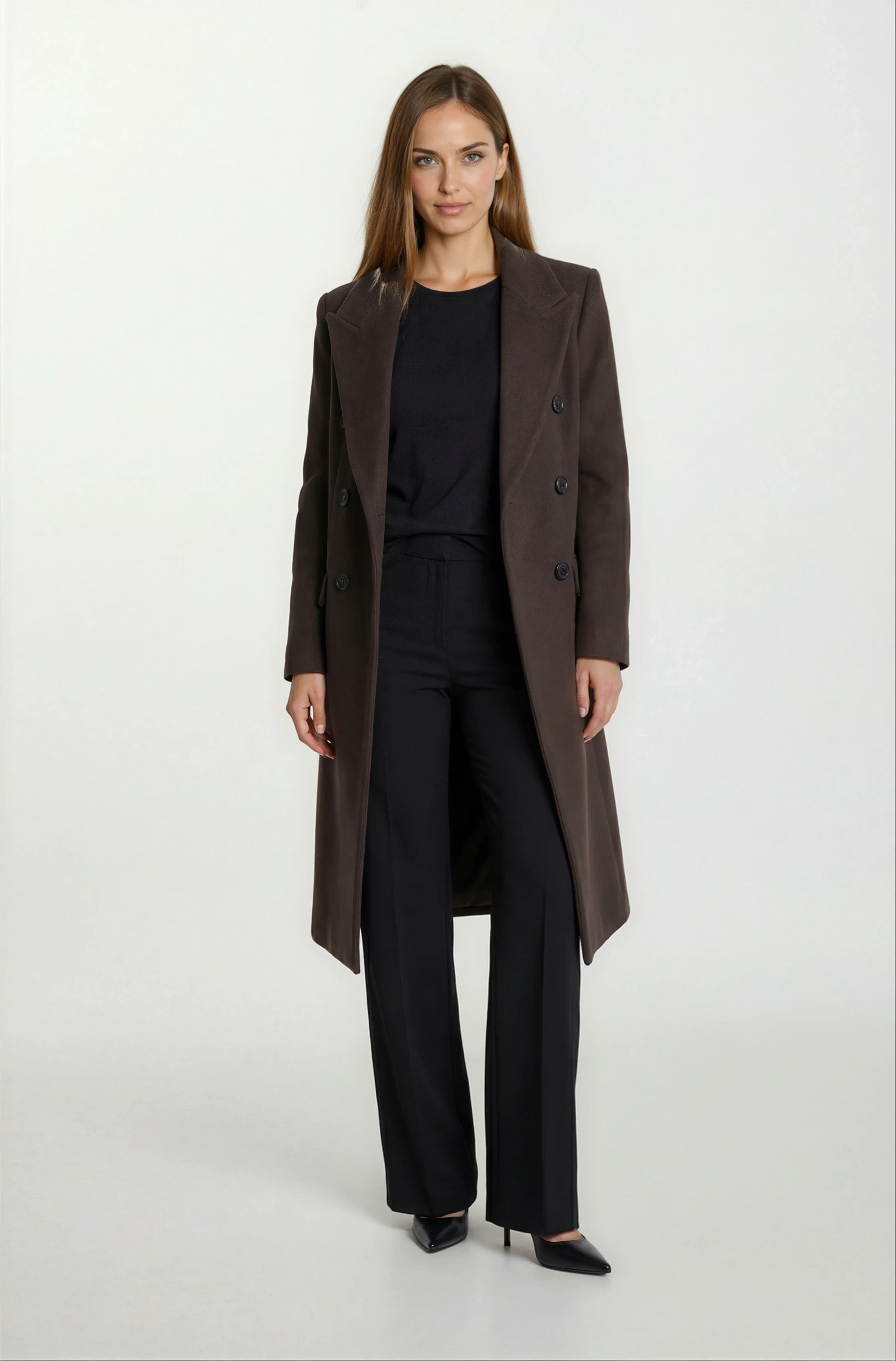 Duong Mono Yaka Kruvaze Kaban KAHVE