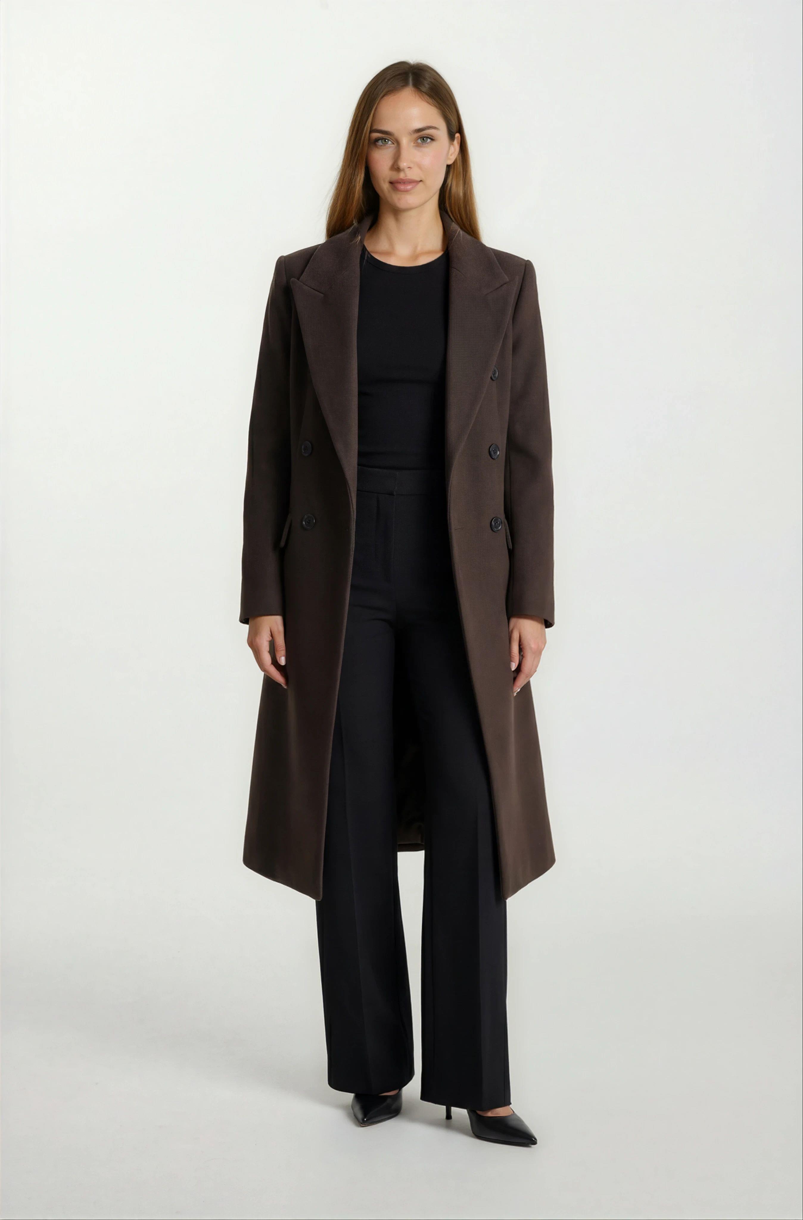 Duong Mono Yaka Kruvaze Kaban KAHVE