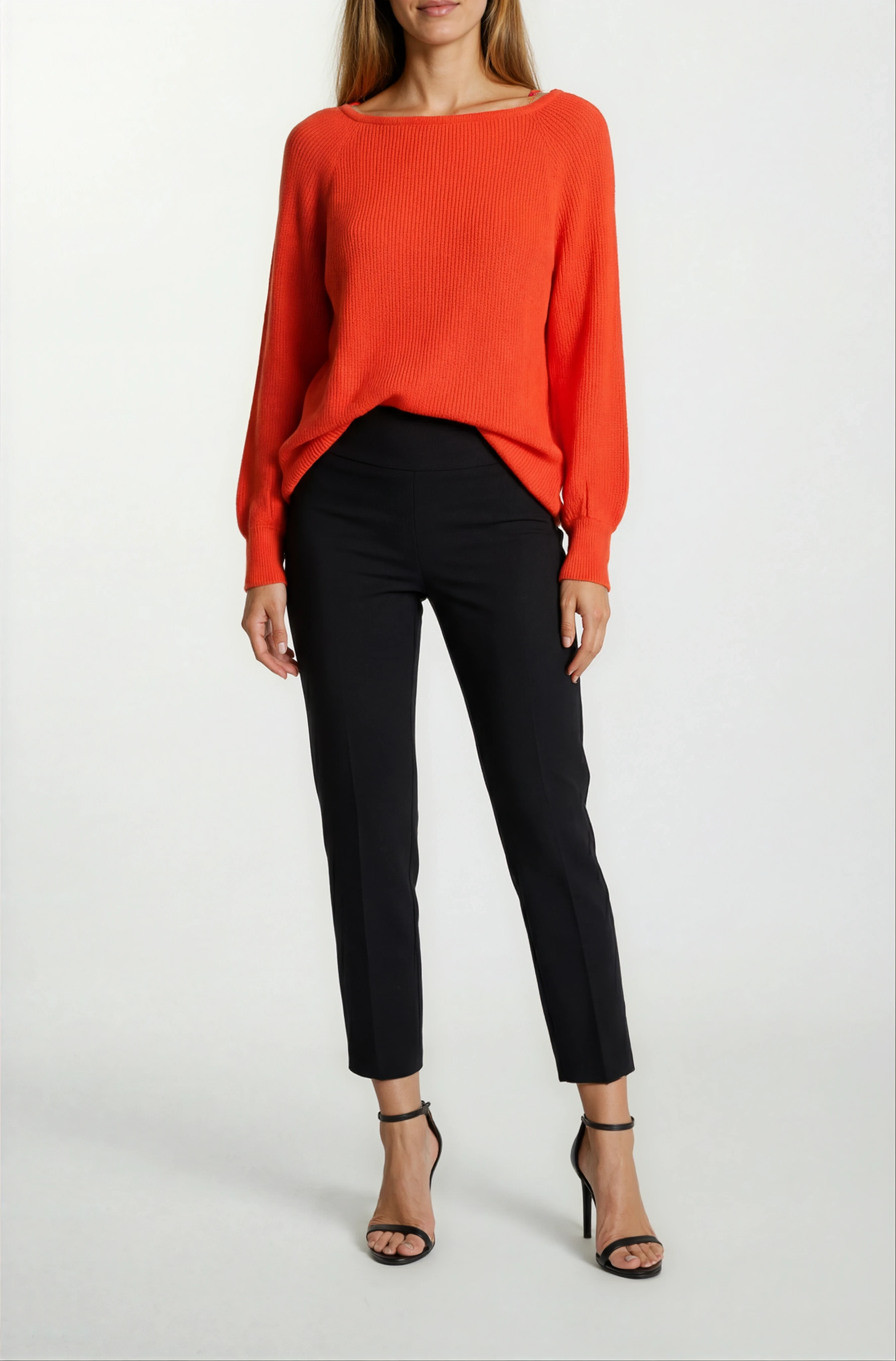 Duquenne U Yaka Triko KIRMIZI