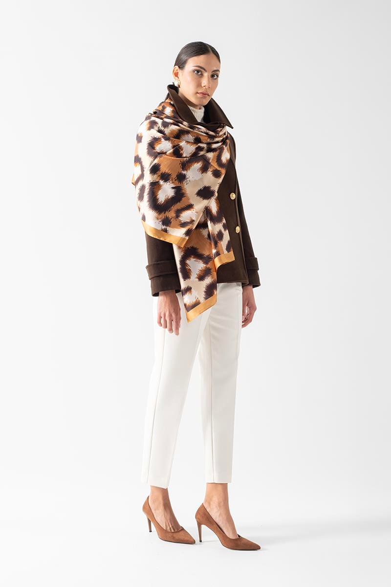 Edmondo Erkek Yaka Kruvaze Mont KAHVE