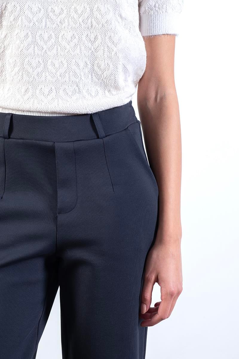 Erinela Arka Beli Lastikli Cepli Pantolon ANTRASİT