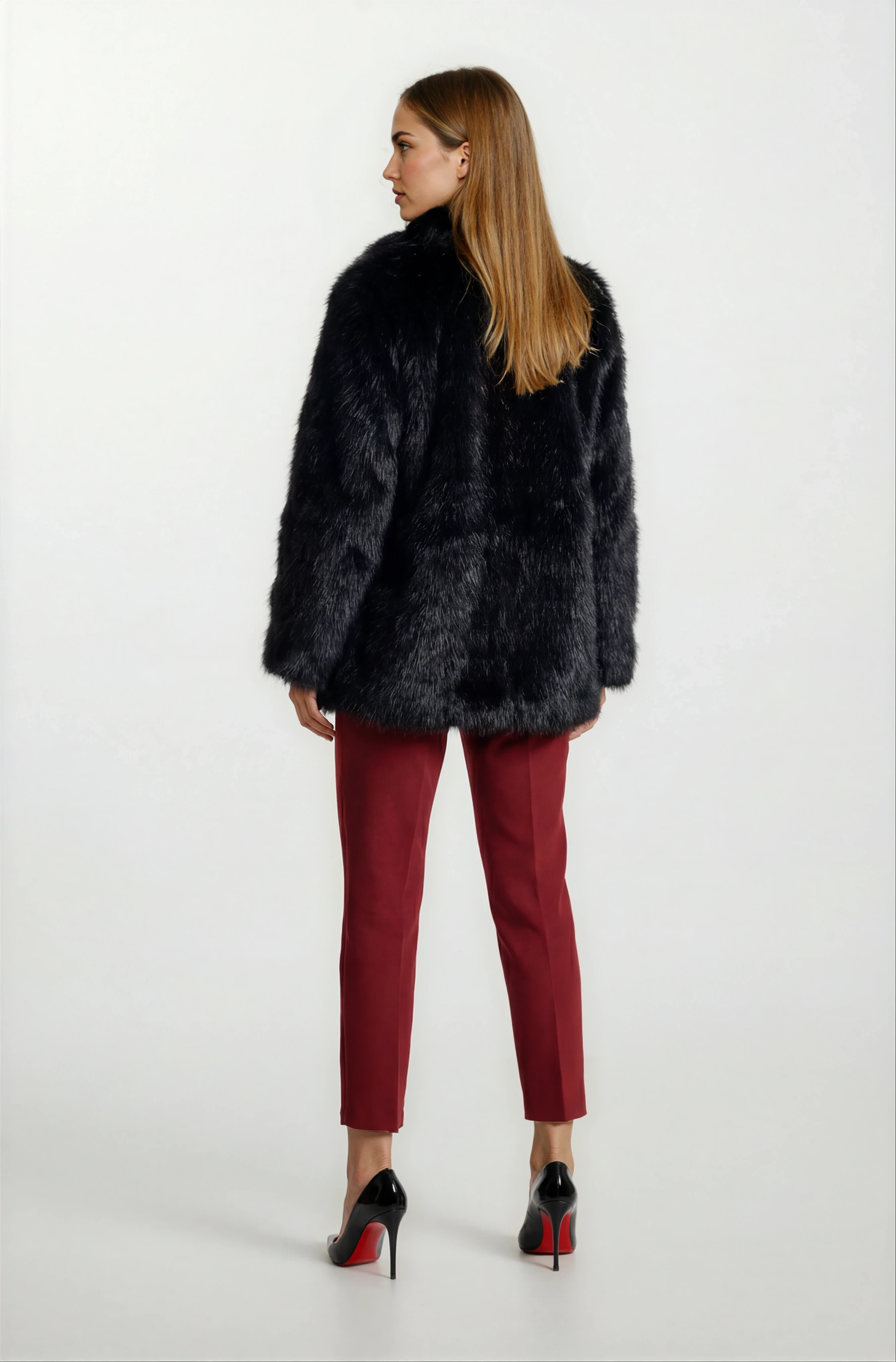 Everaldo Klasik Yaka Peluş Kaban SİYAH