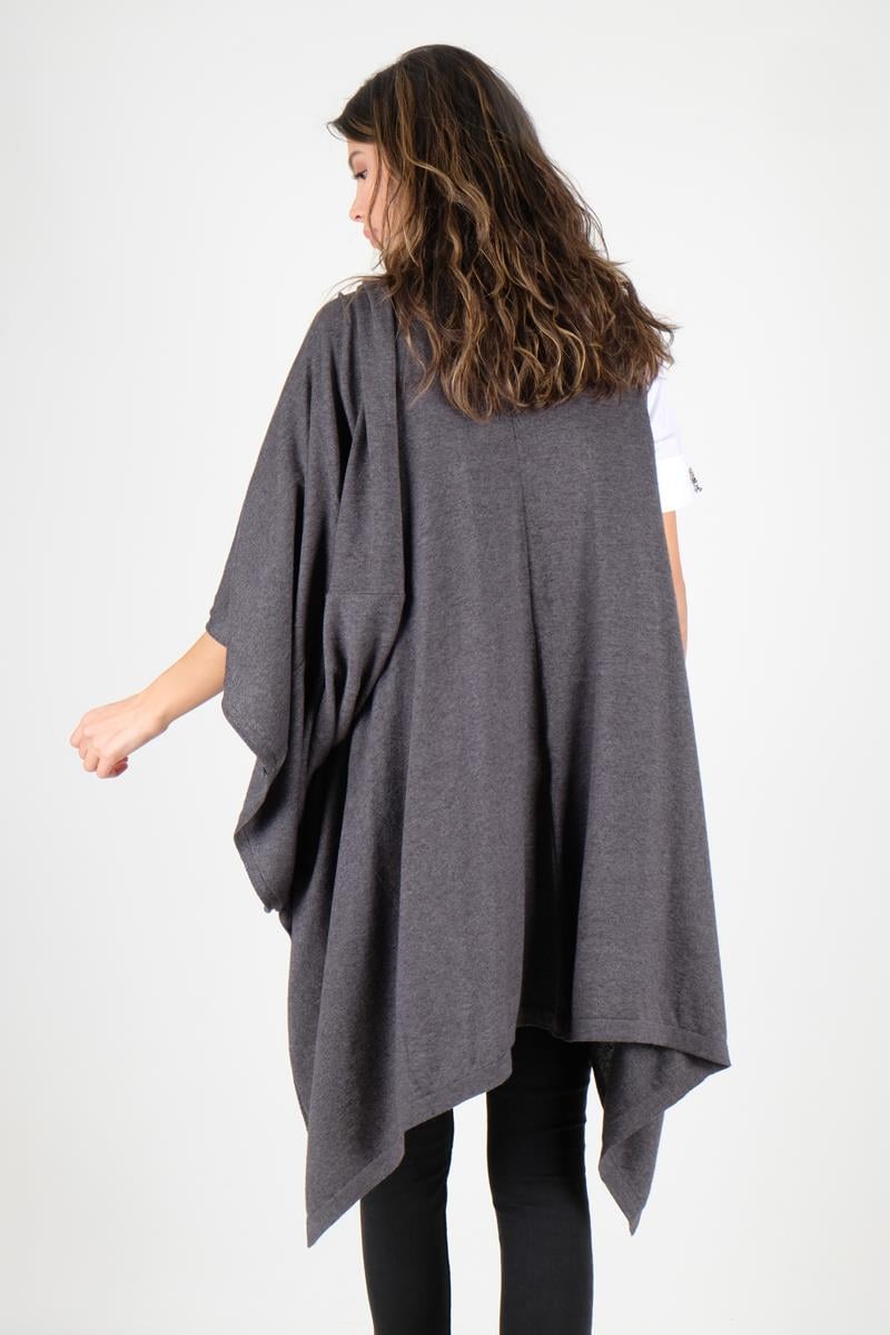 Feliciana Geniş Kesim Triko FÜME