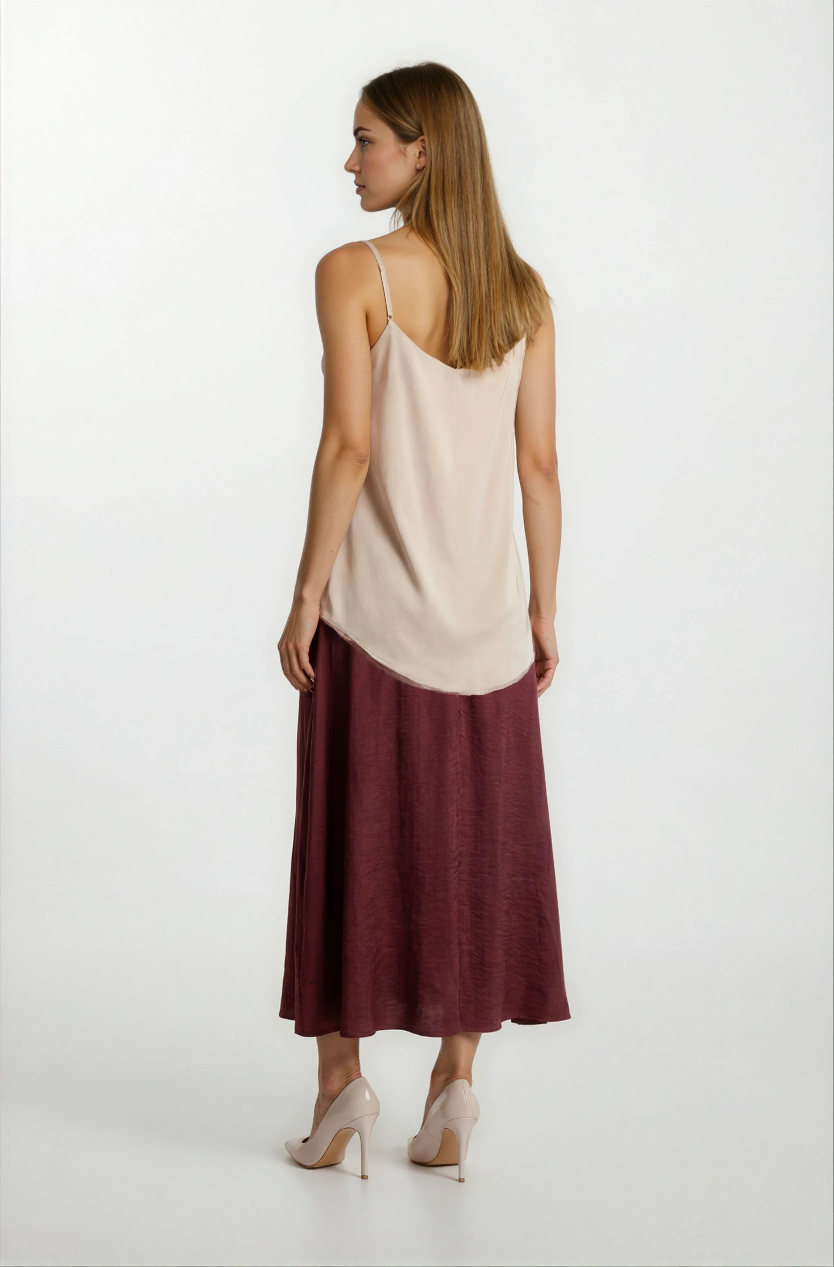 Filangieri İnce Askılı Salaş Bluz BEJ