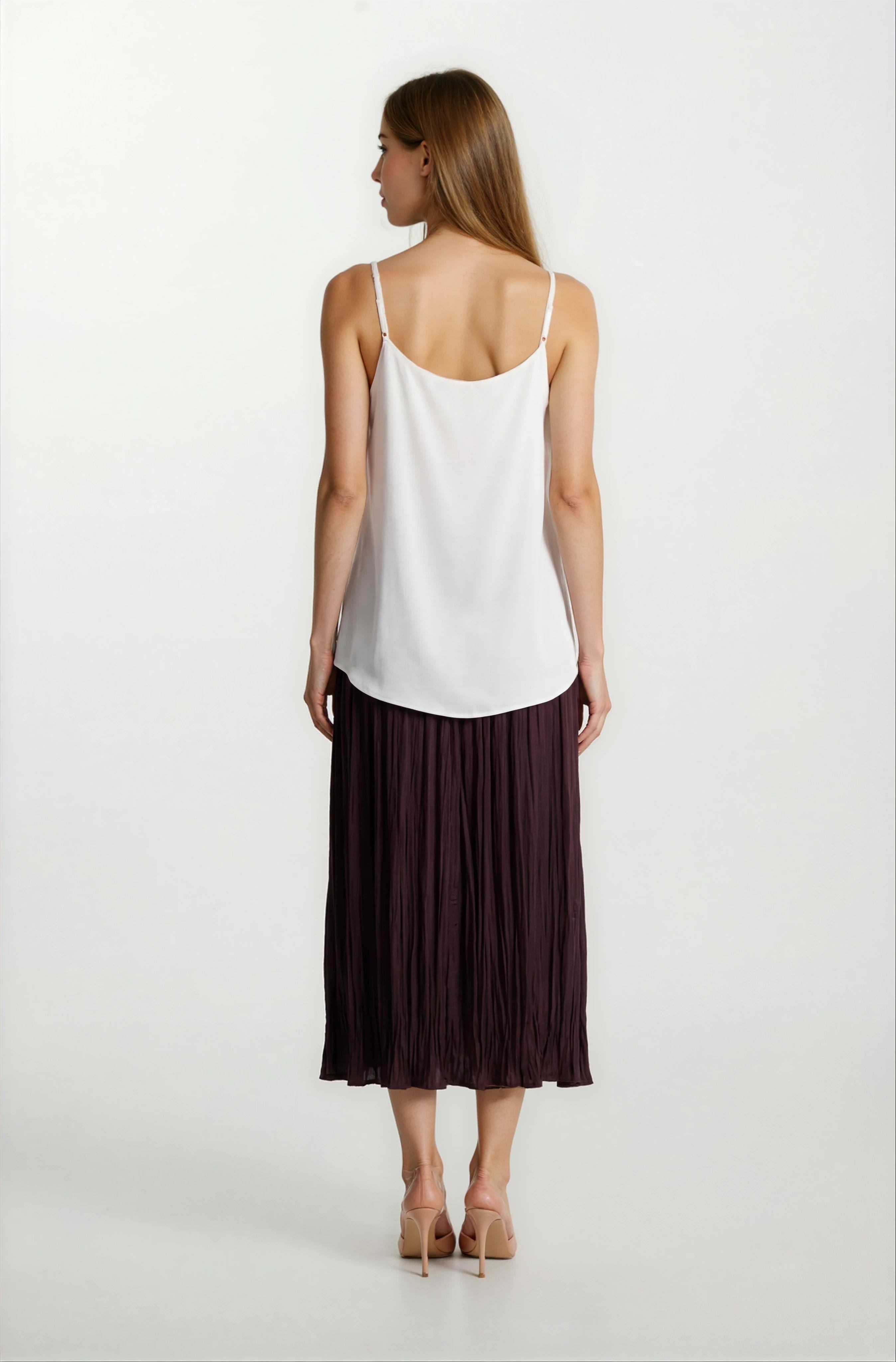 Filangieri İnce Askılı Salaş Bluz EKRU