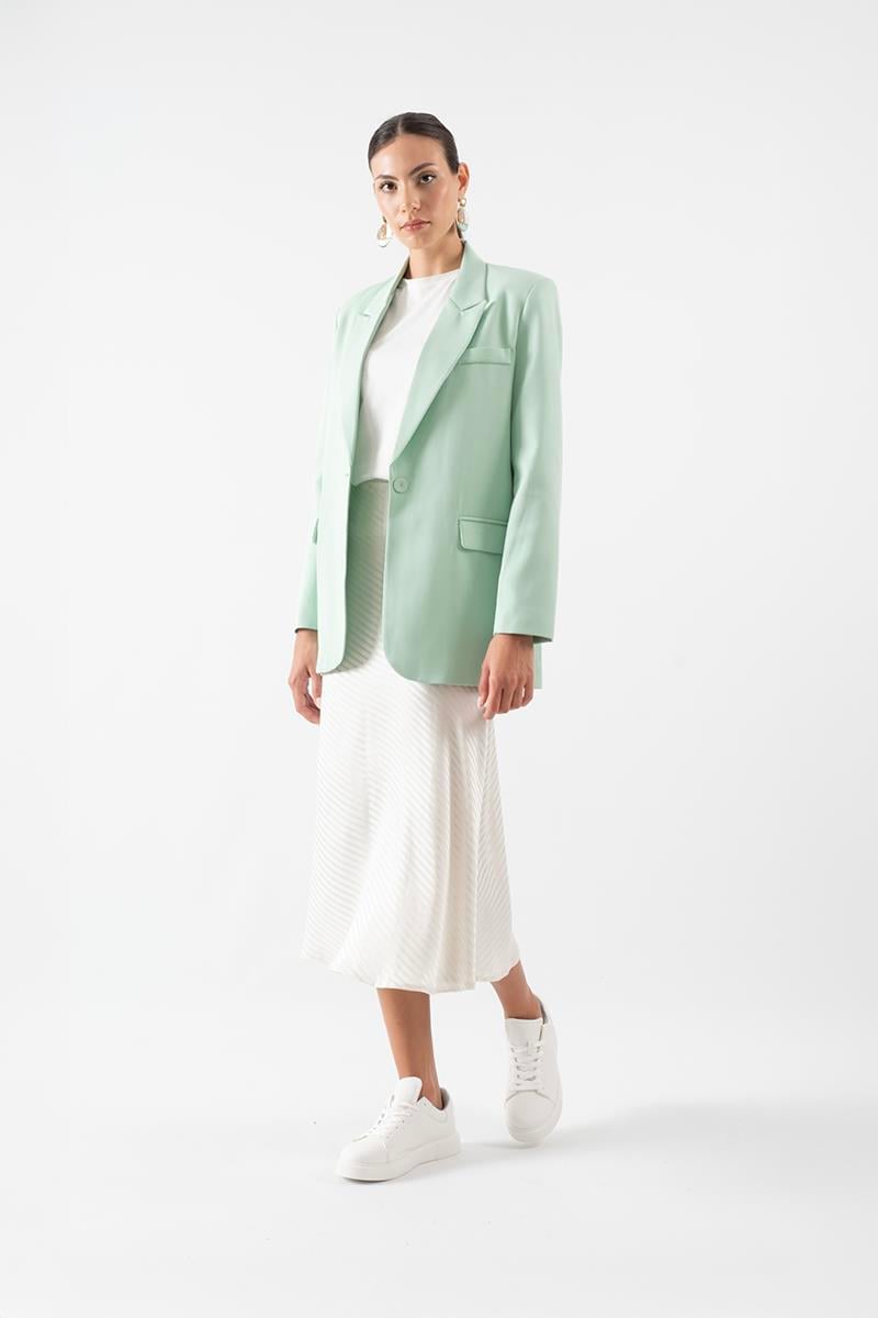 Foscarino Tek Düğme Blazer Ceket MİNT
