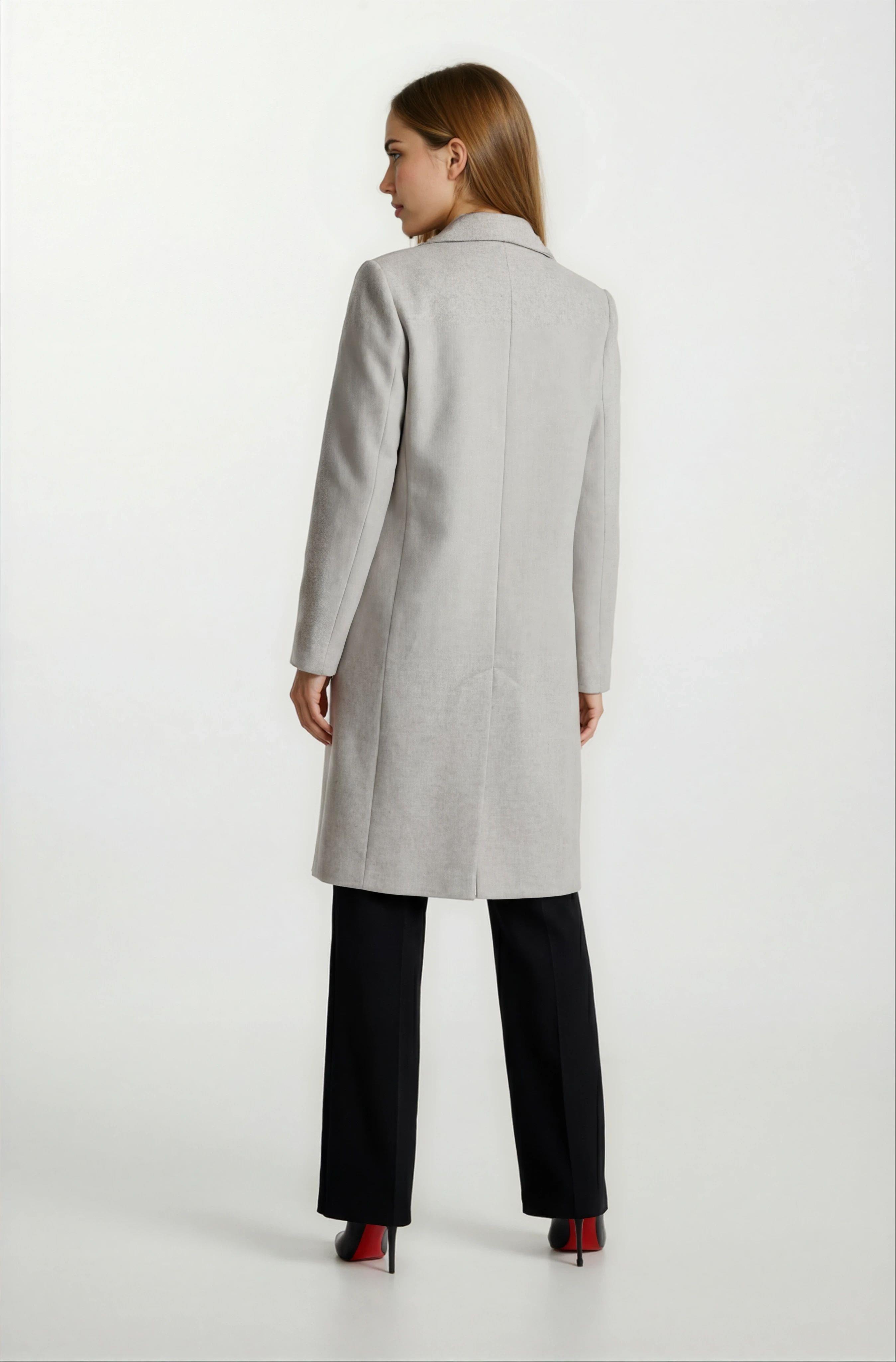 Fuhrman Kruvaze Geniş Yakalı Kaban KREM