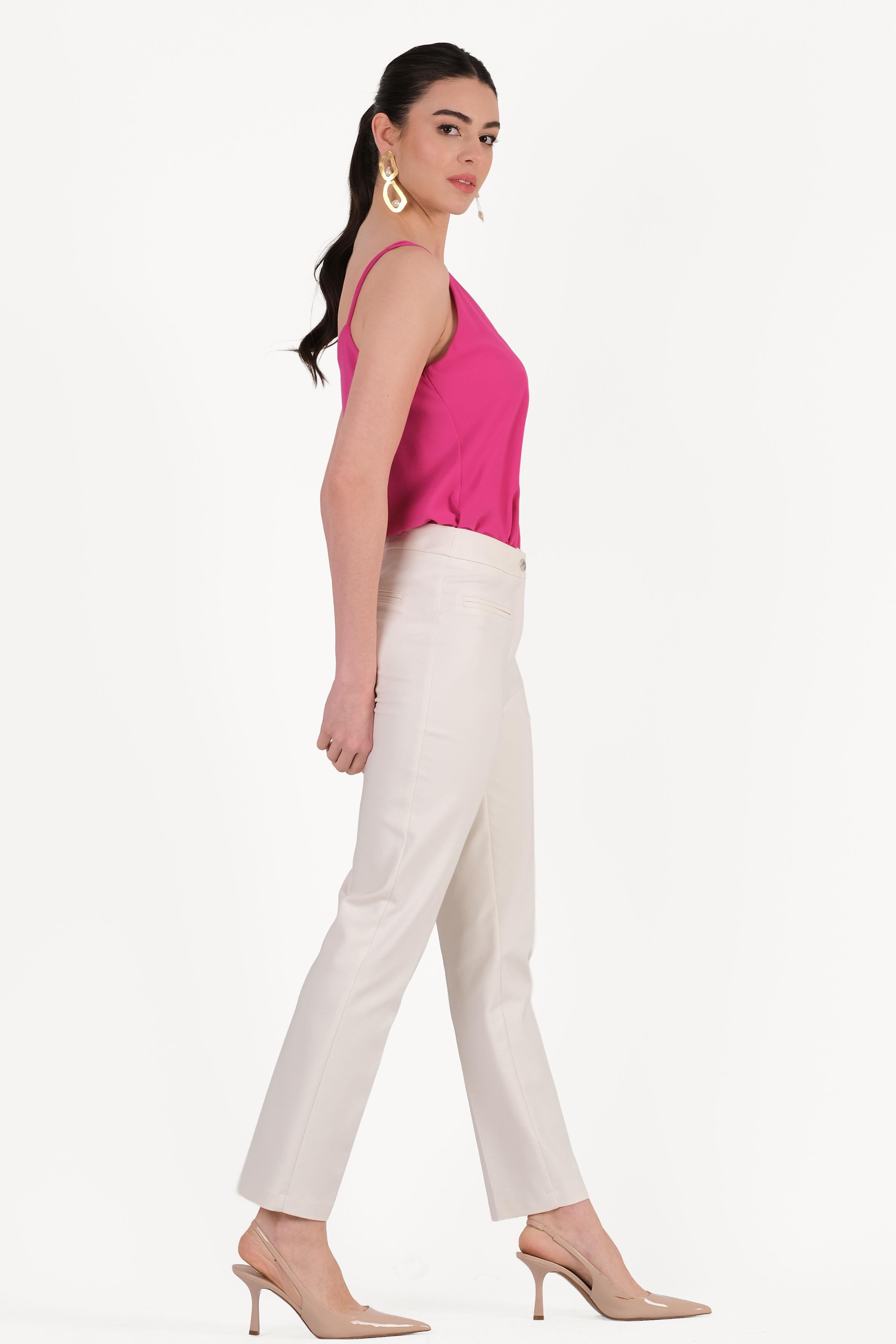 Gerlando Flotalı Cepli Dar Paça Pantolon TAŞ