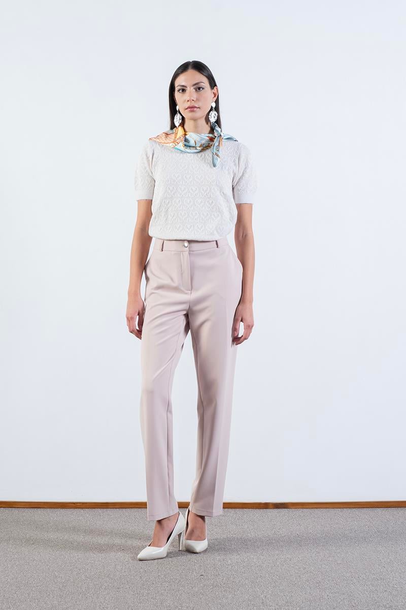 İncoronato Klasik Krep Pantolon BEJ