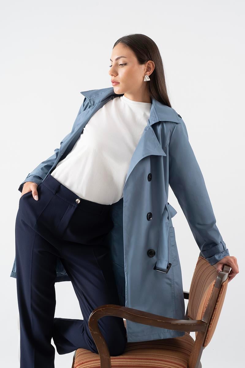 İncoronato Klasik Krep Pantolon LACİVERT