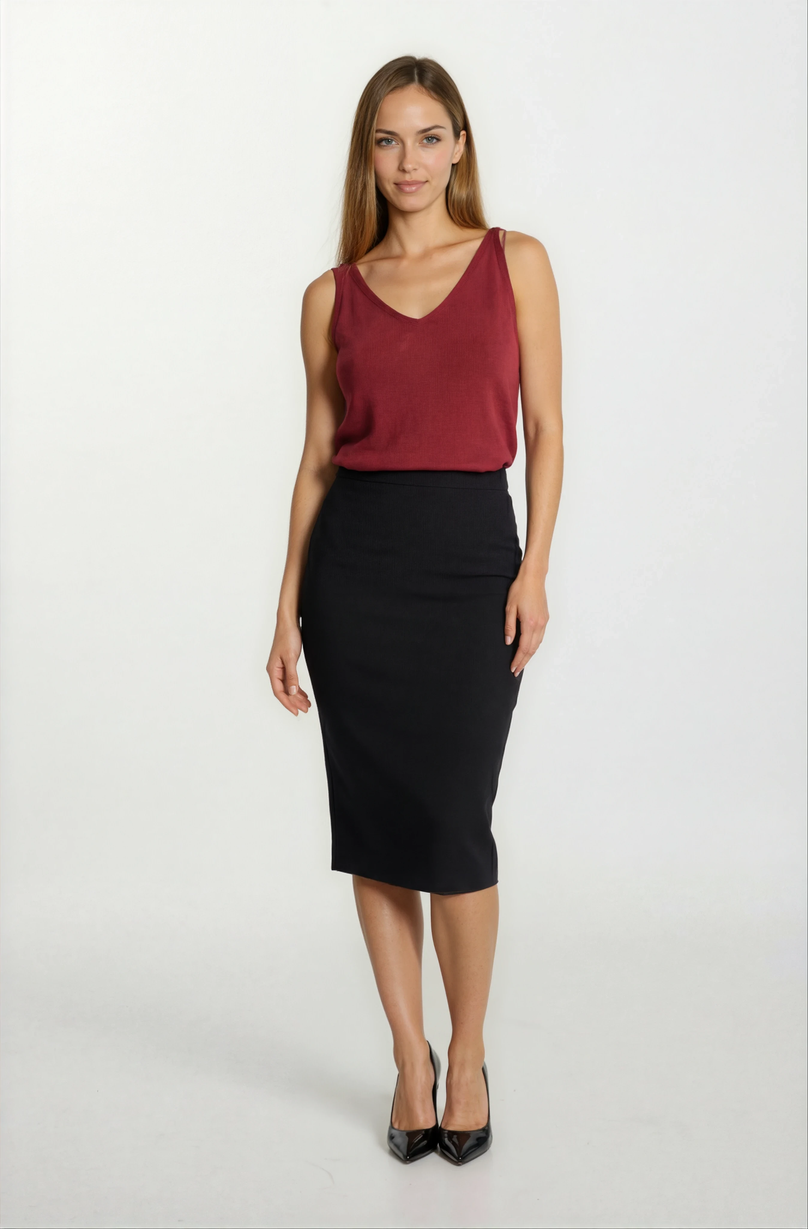 İsmaele  Kalem Etek SİYAH