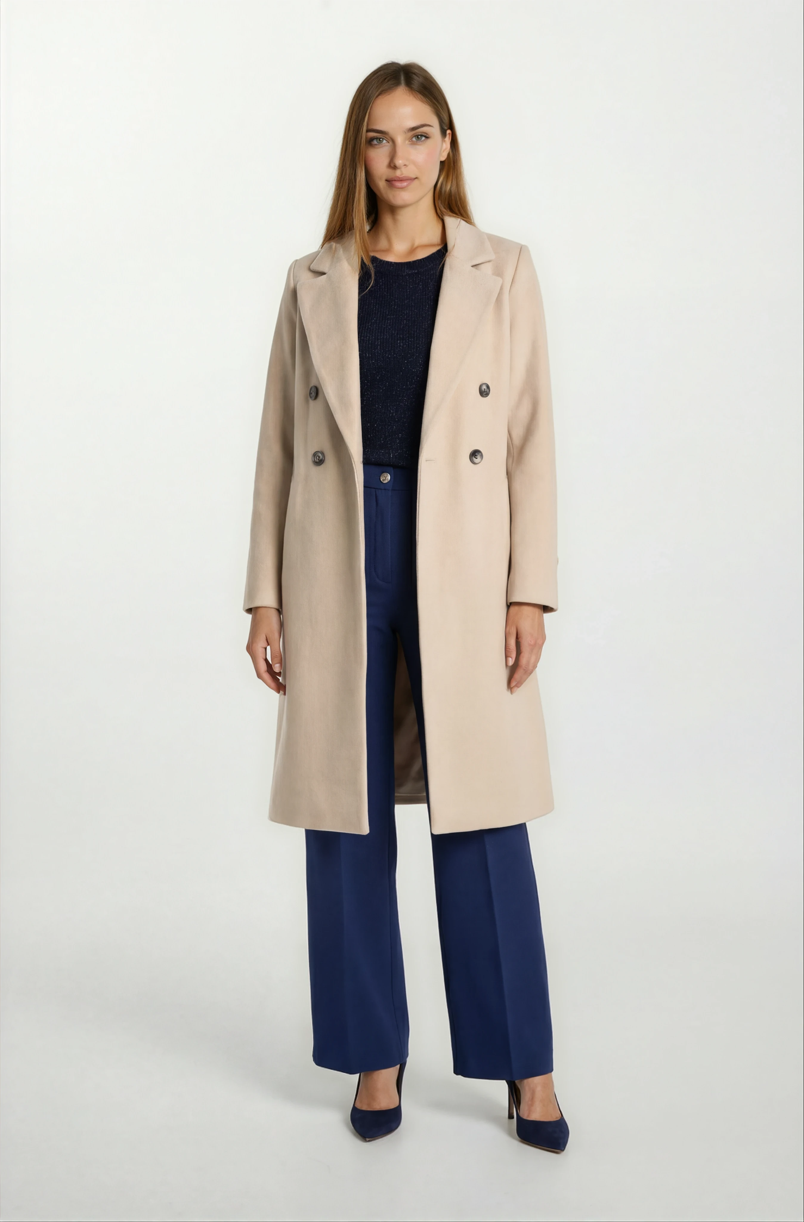 Orfello Mono Yaka Kruvaze Kaban BEJ