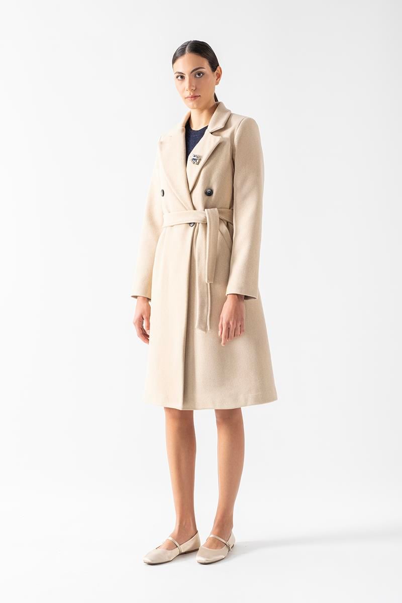 Orfello Mono Yaka Kruvaze Kaban BEJ