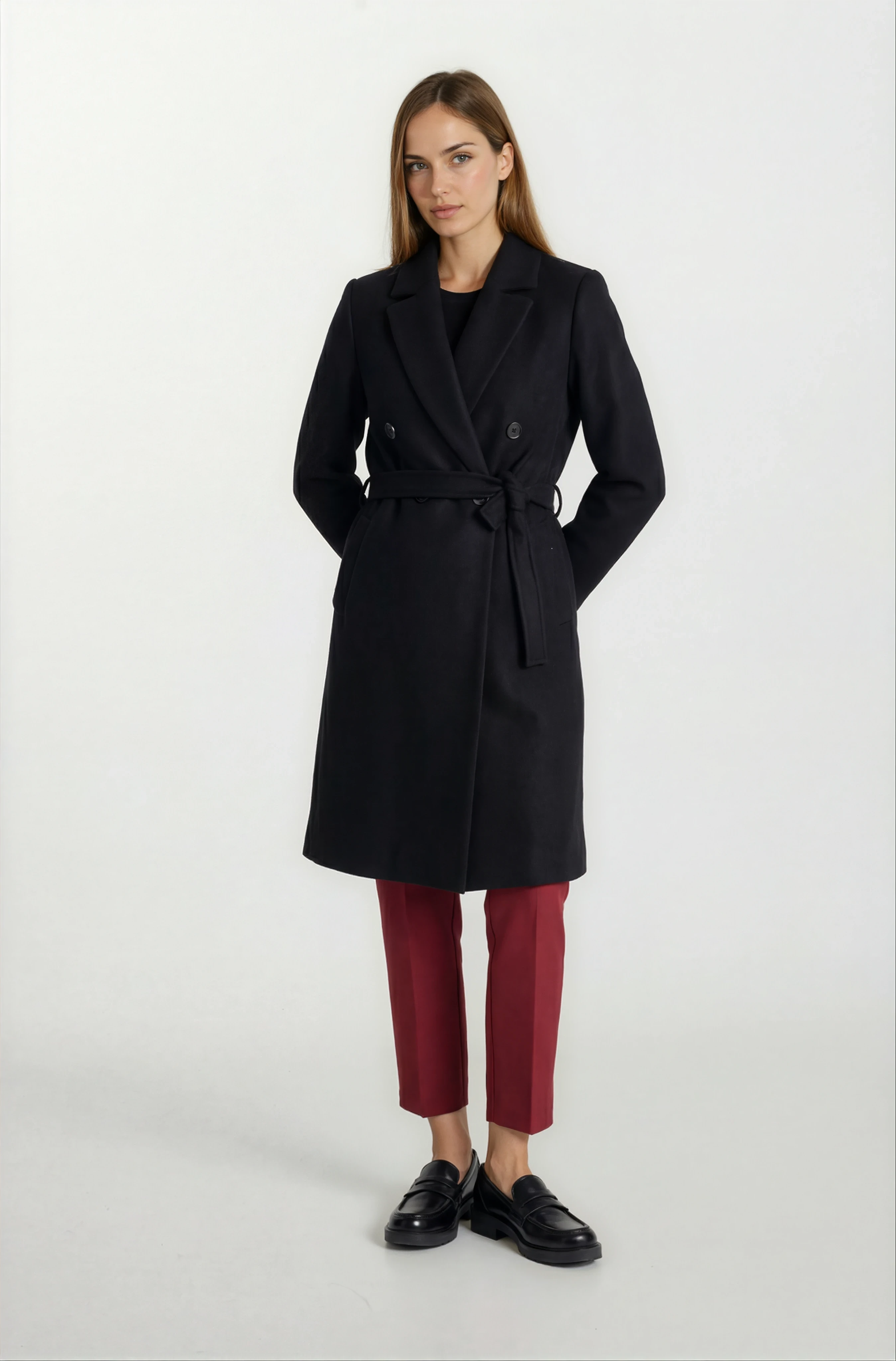 Orfello Mono Yaka Kruvaze Kaban SİYAH