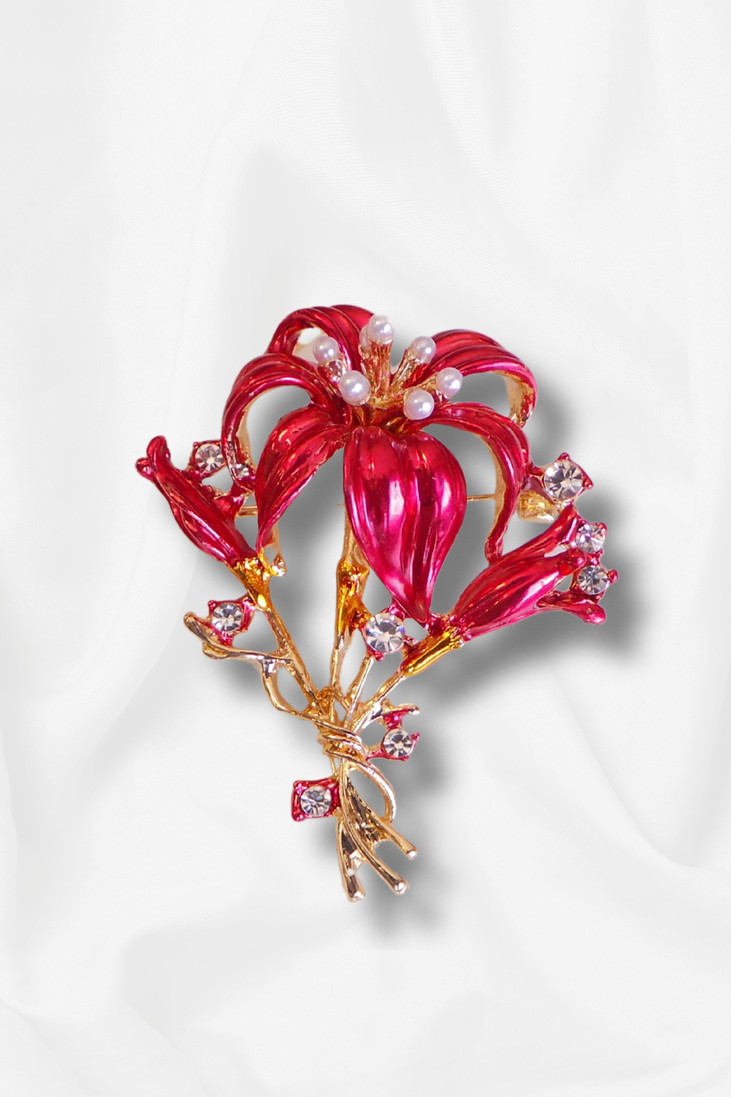 Ormido Broş KIRMIZI