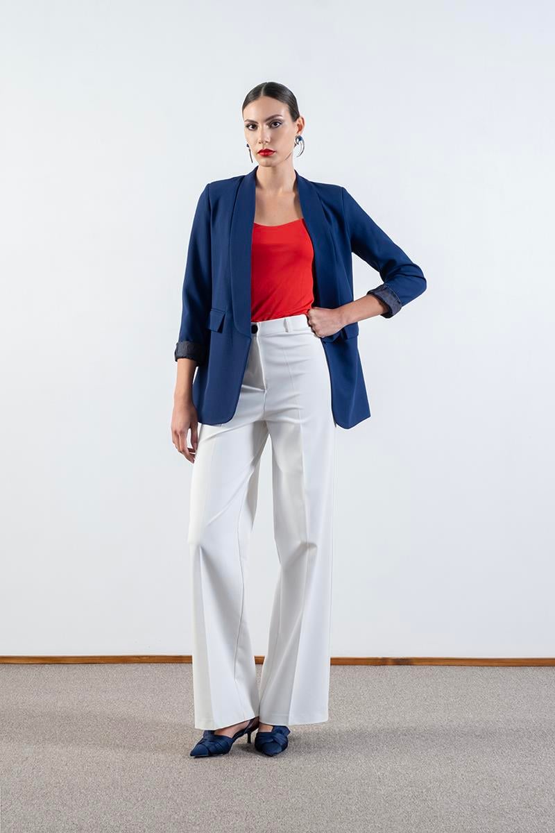 Orsilda Şal Yakada Gül Detaylı Ceket SAKS