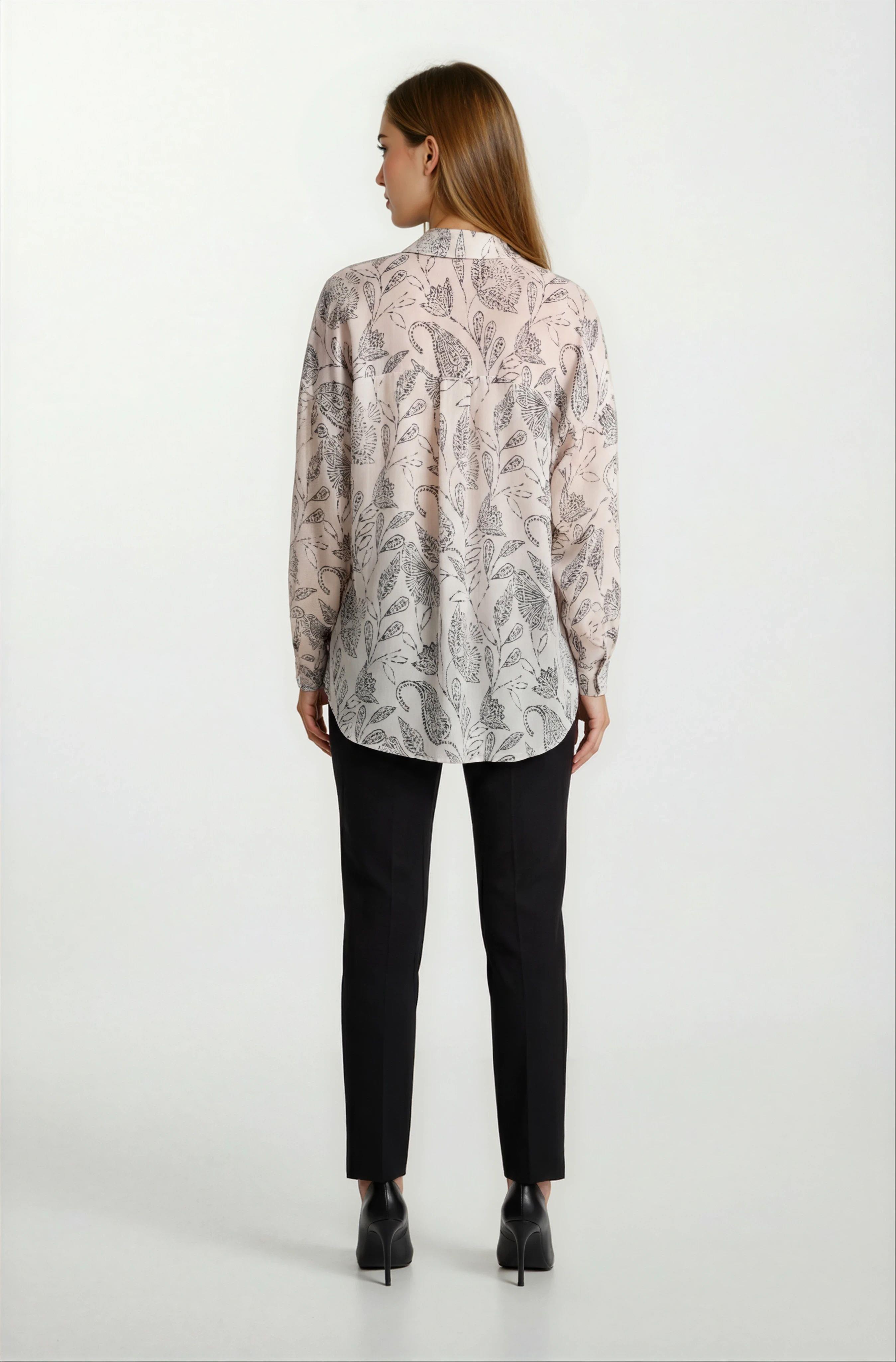 Ortolana Yanı Yırtmaçlı Patlı Salaş Gömek EKRU