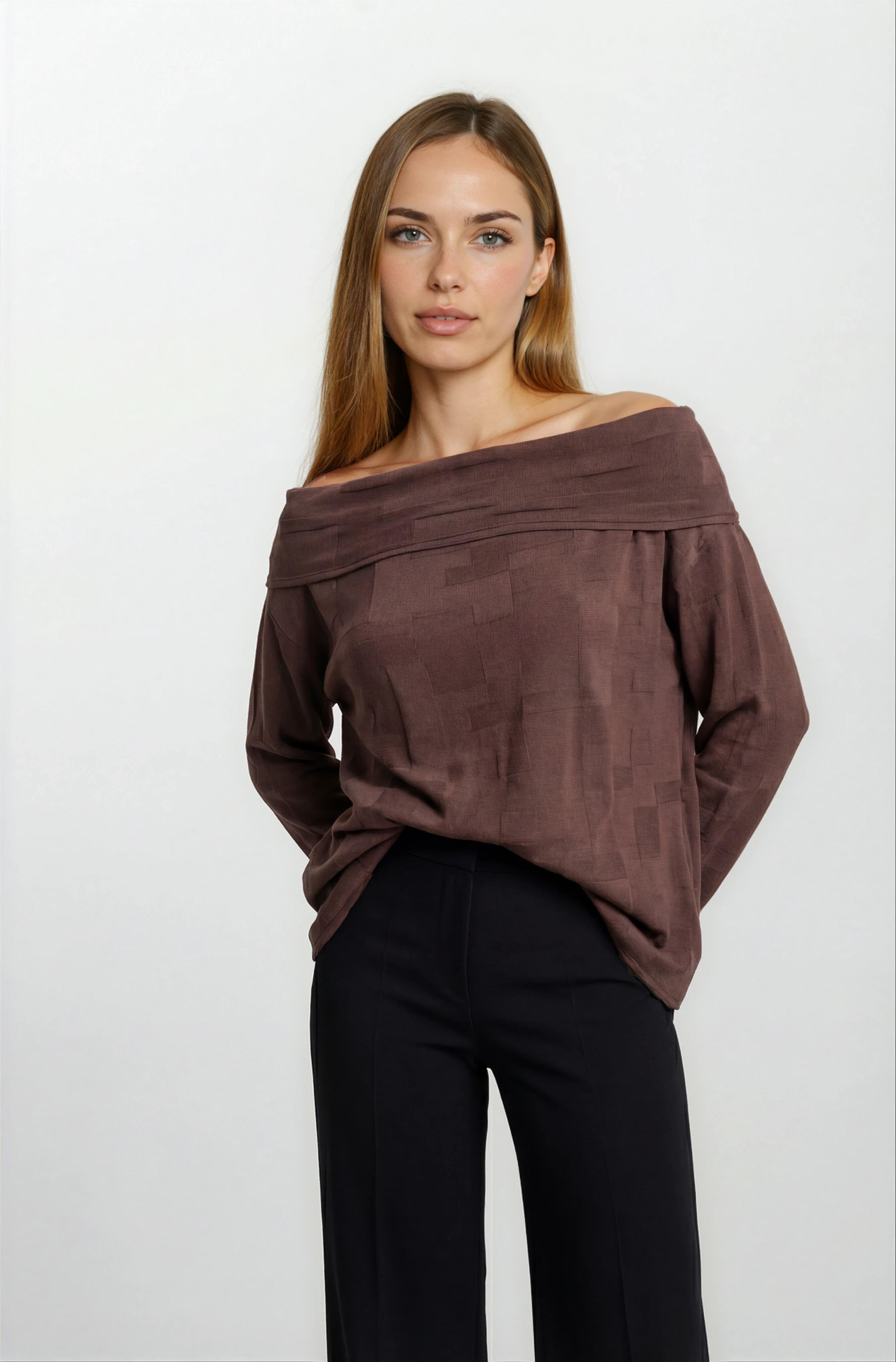 Oscardo Madanno Yaka Triko KAHVE