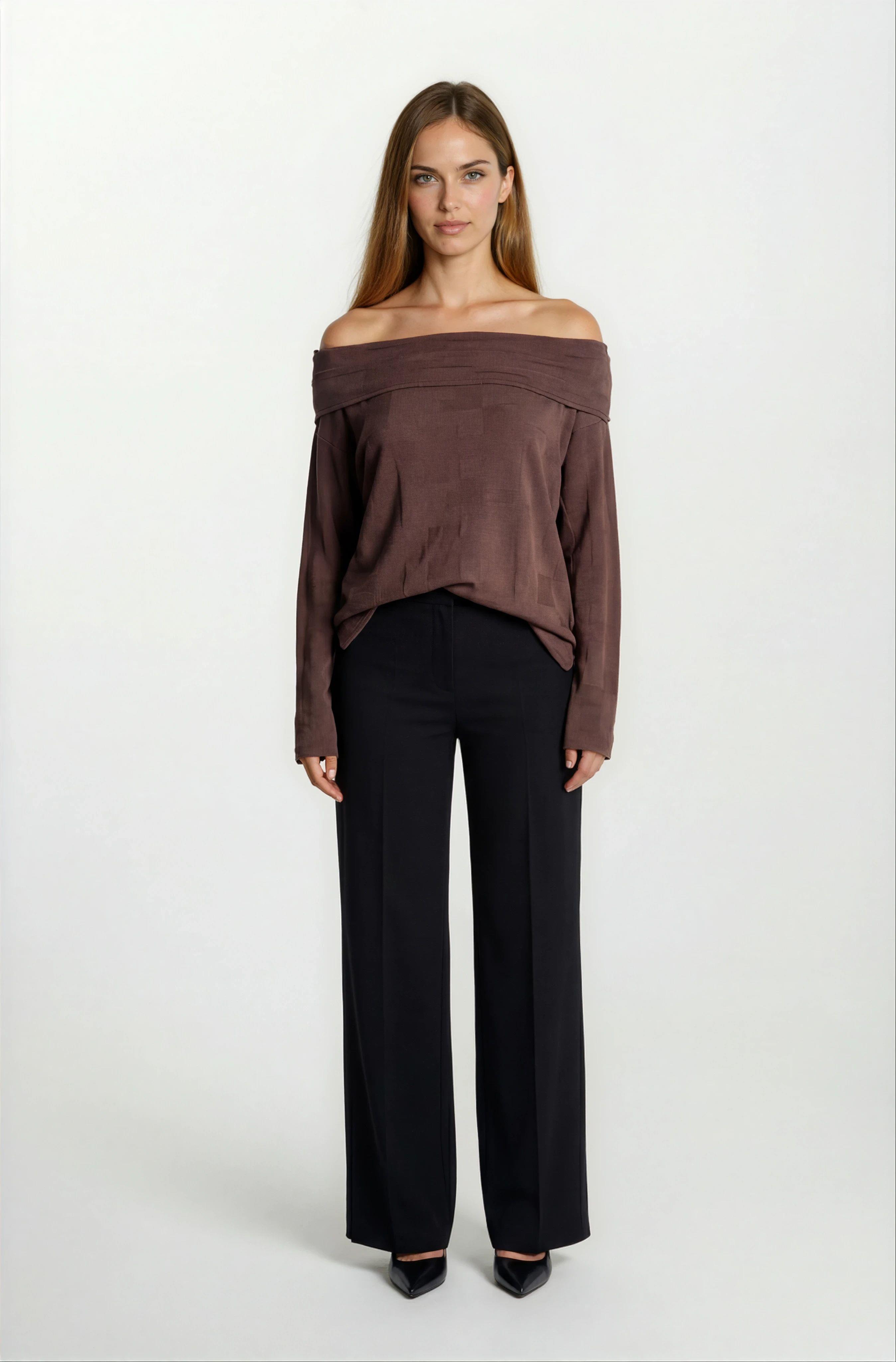 Oscardo Madanno Yaka Triko KAHVE