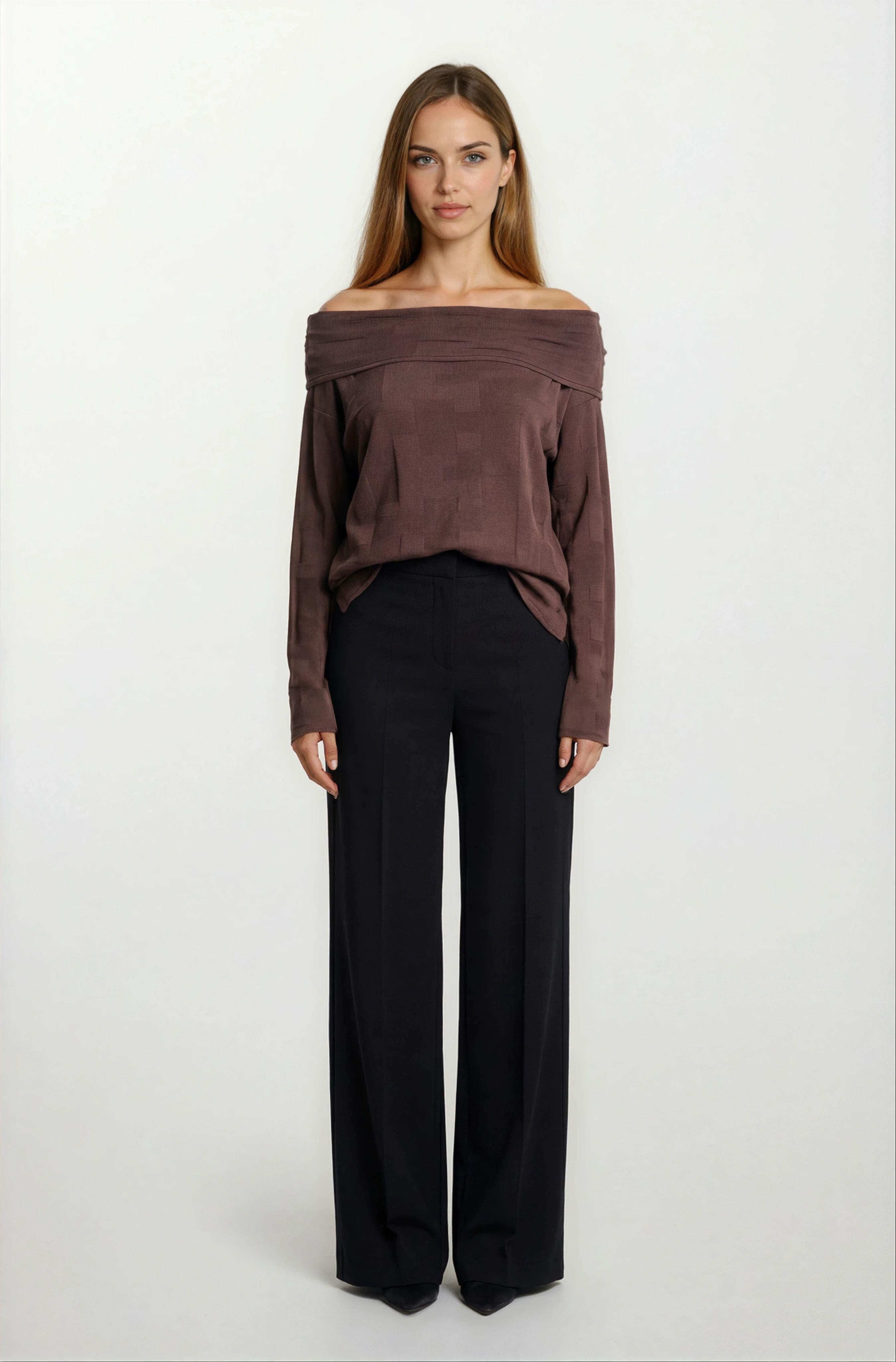 Oscardo Madanno Yaka Triko KAHVE