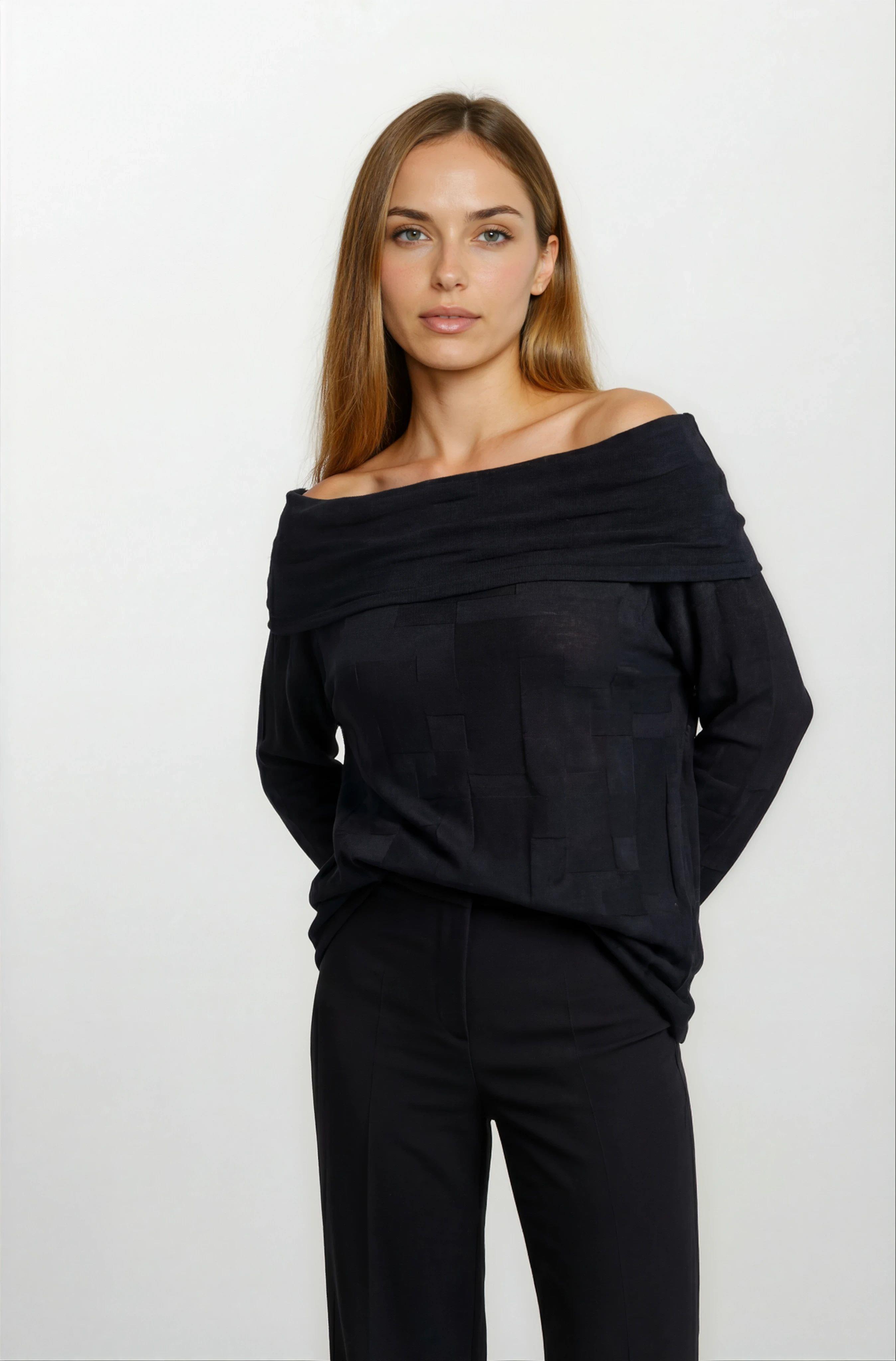 Oscardo Madanno Yaka Triko SİYAH