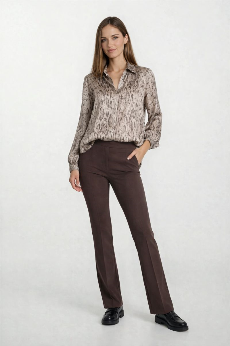 Palmeria Erkek Yaka Gömlek KAHVE