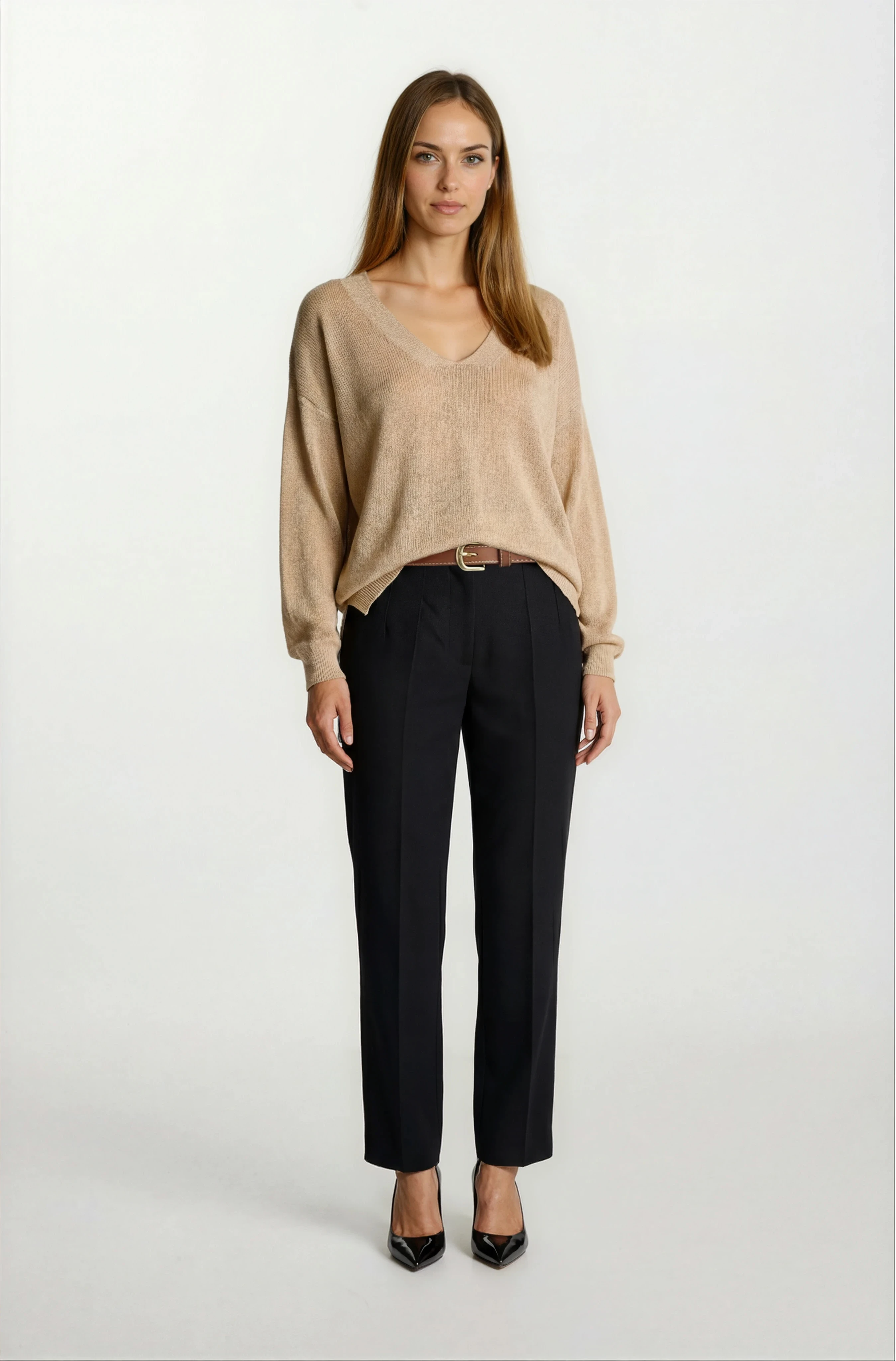 Pennie Ön Arka V Triko CAMEL