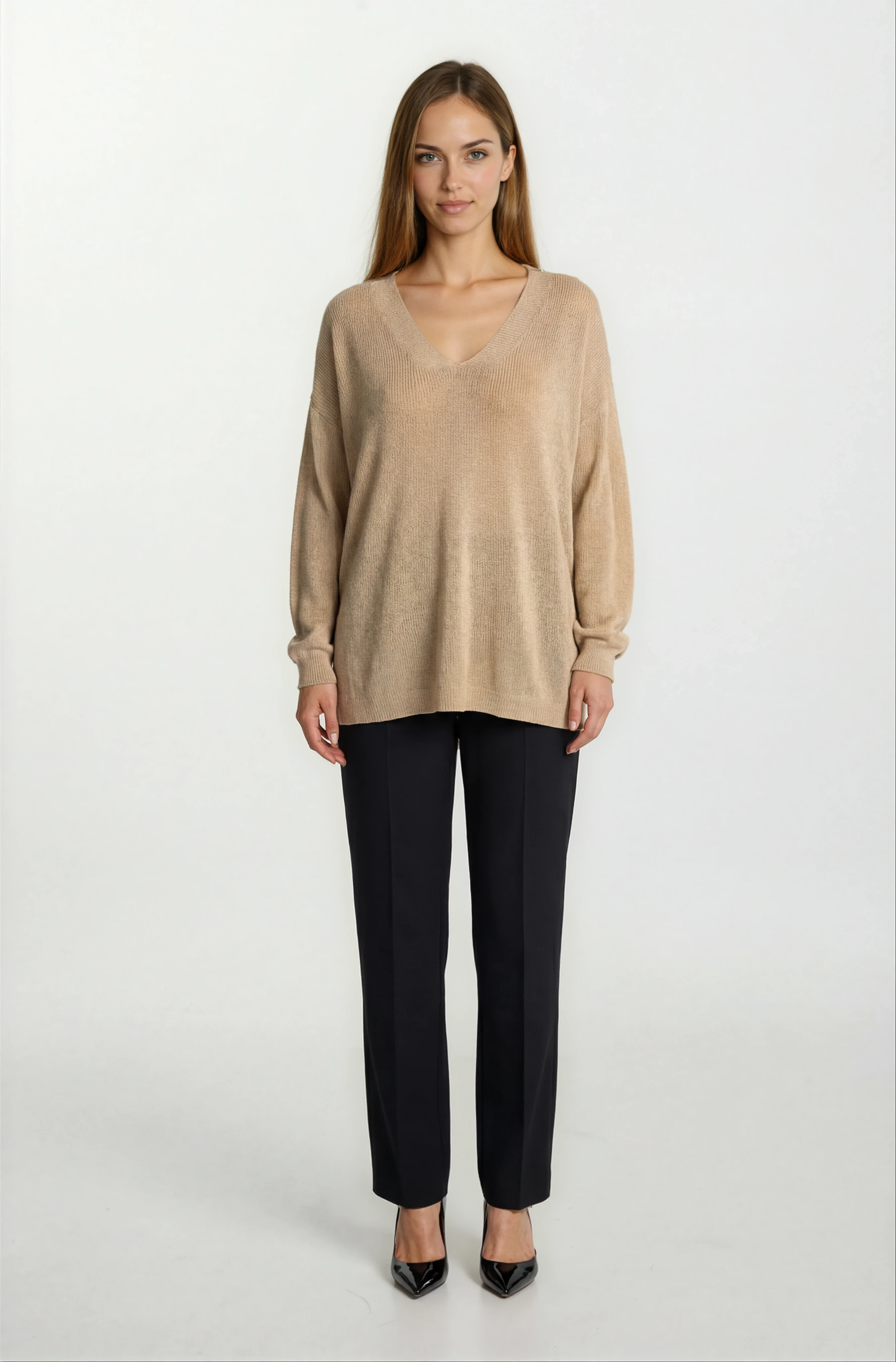 Pennie Ön Arka V Triko CAMEL