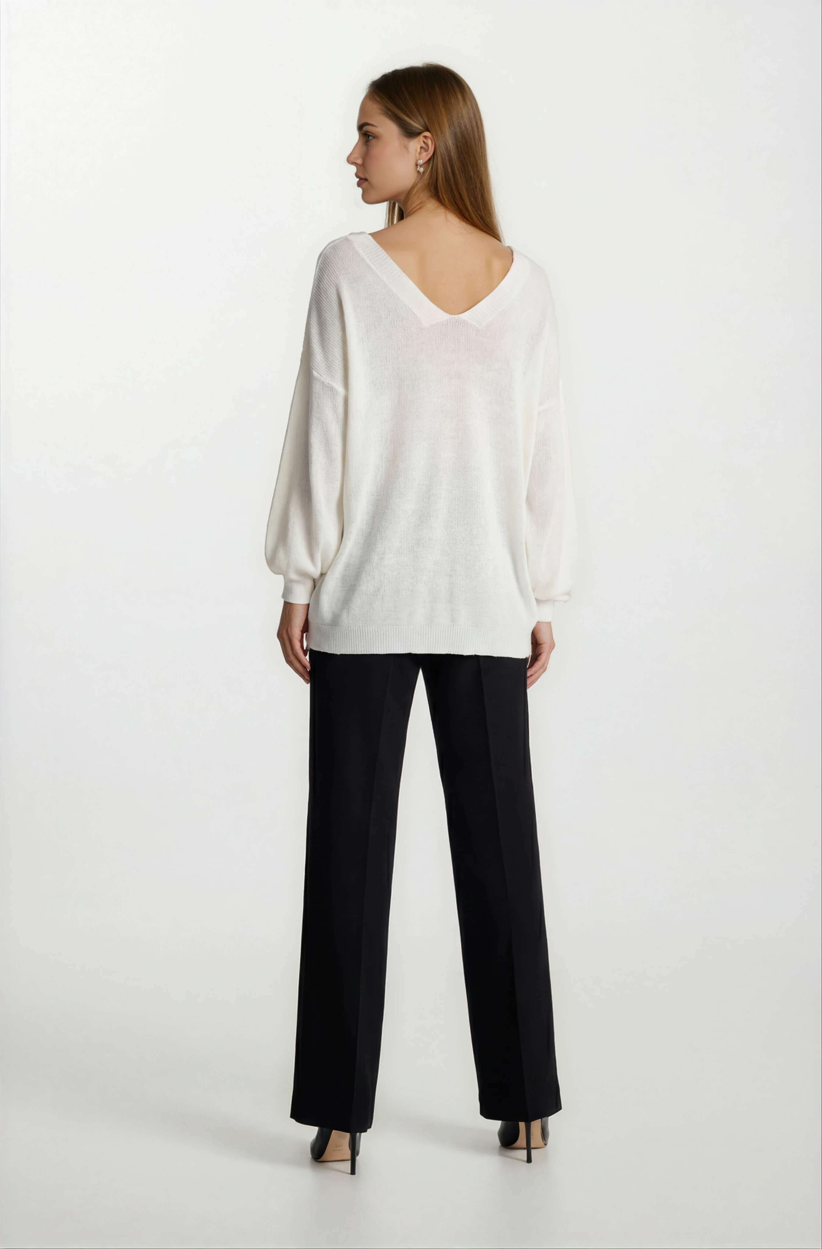 Pennie Ön Arka V Triko EKRU