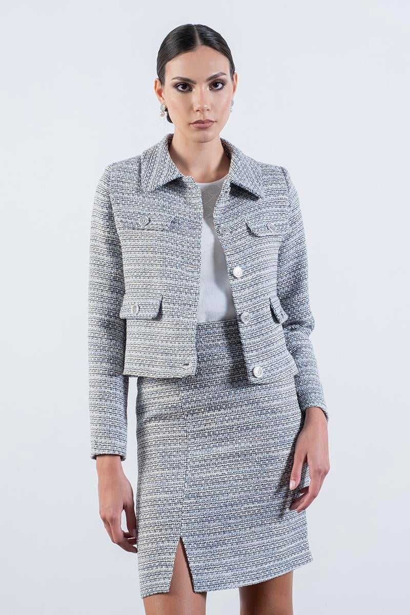 Petronio Gömlek Yaka Cep Kapaklı Önden Düğmeli Ceket LACİVERT