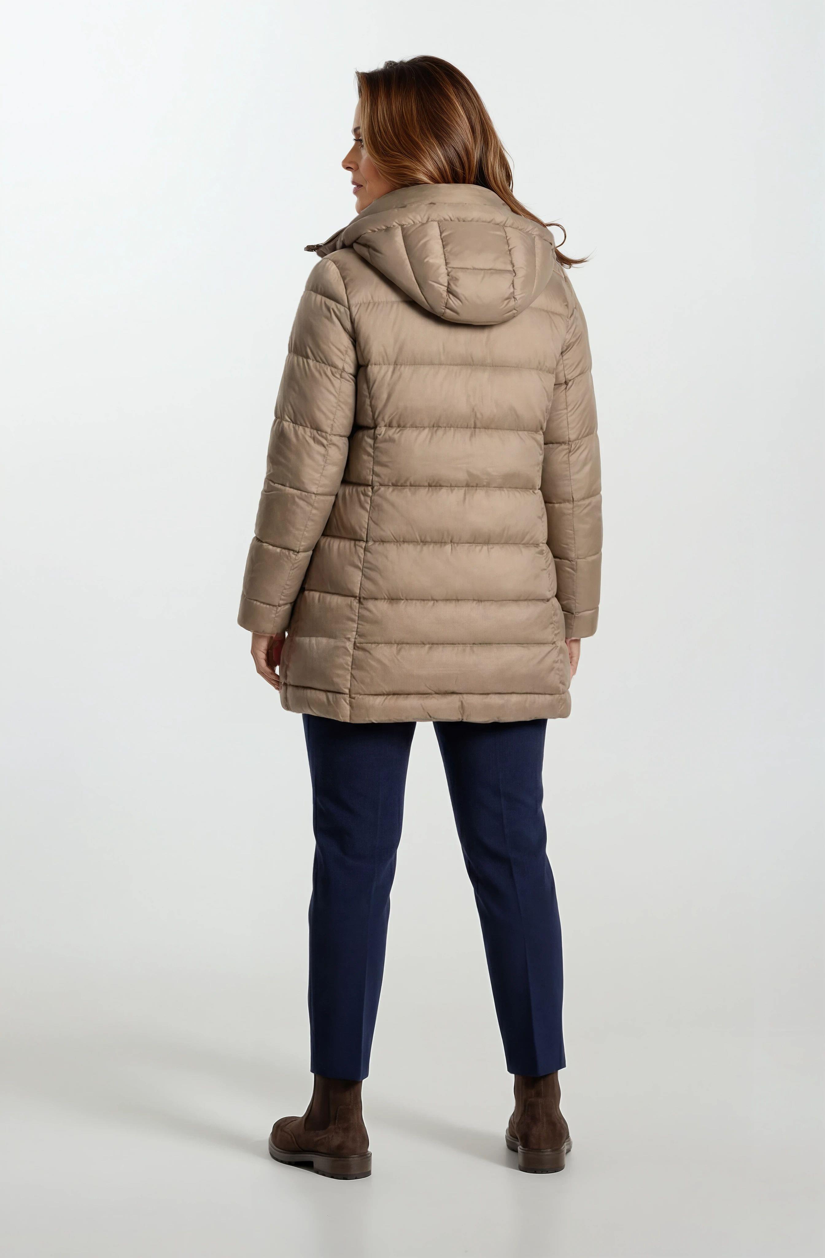 Primillo Nordic Uzun Kapüşonlu Şişme Mont HAKİ