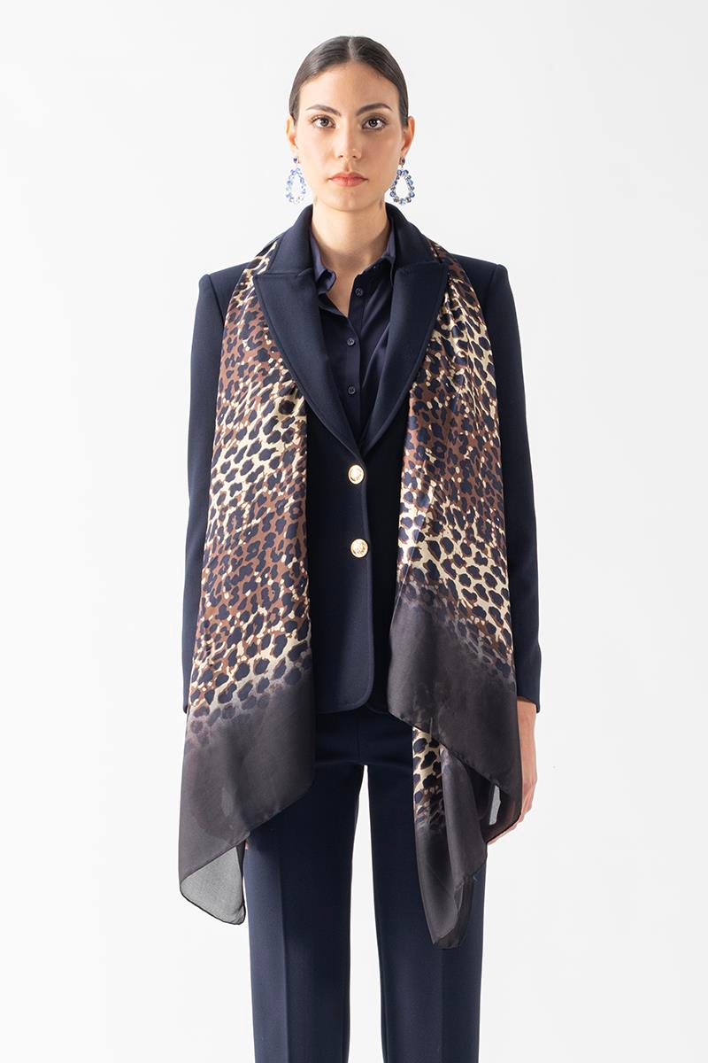 Rachelina Desenli Şal KAHVE