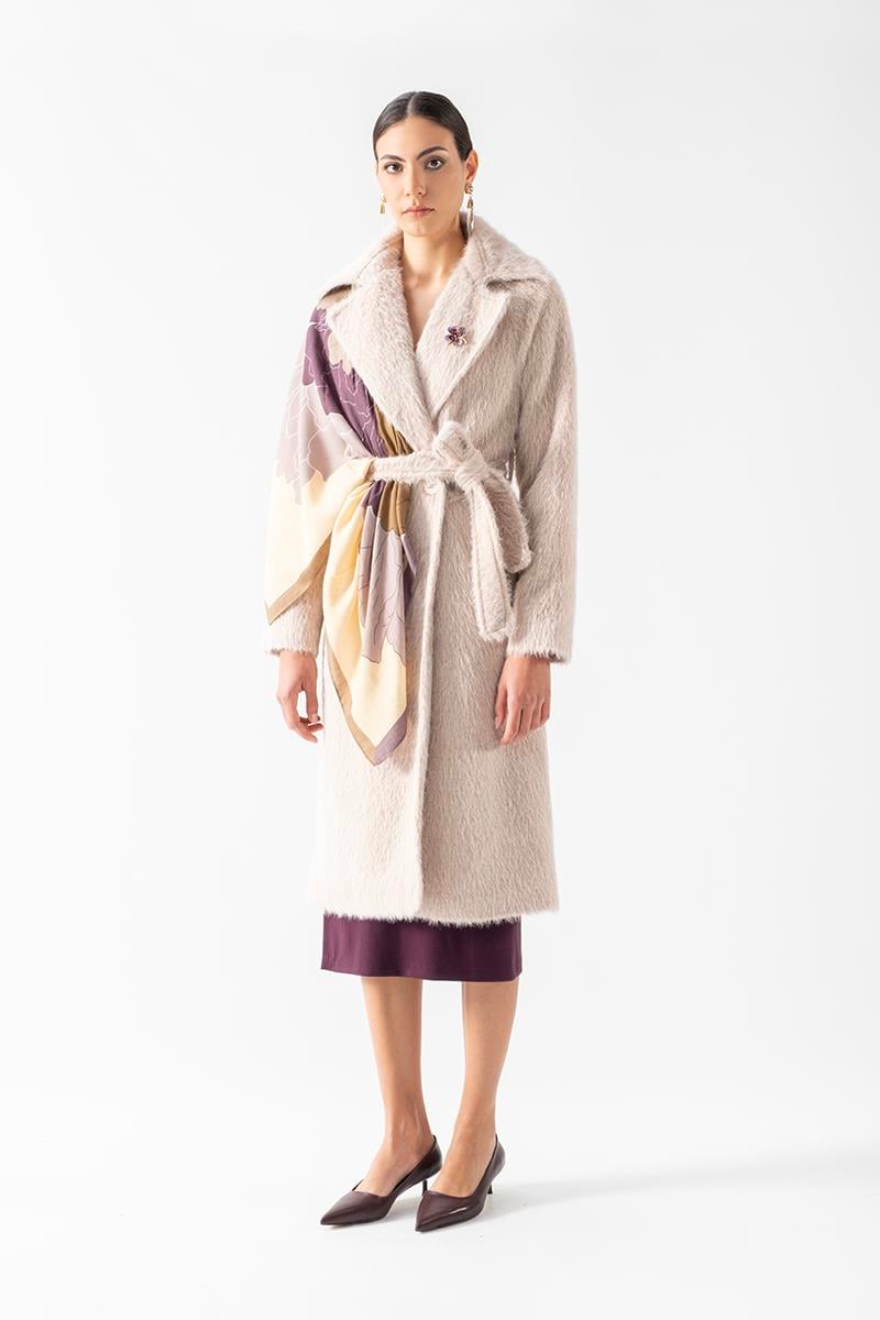 Ramenghi Desenli Şal YAĞ YEŞİLİ